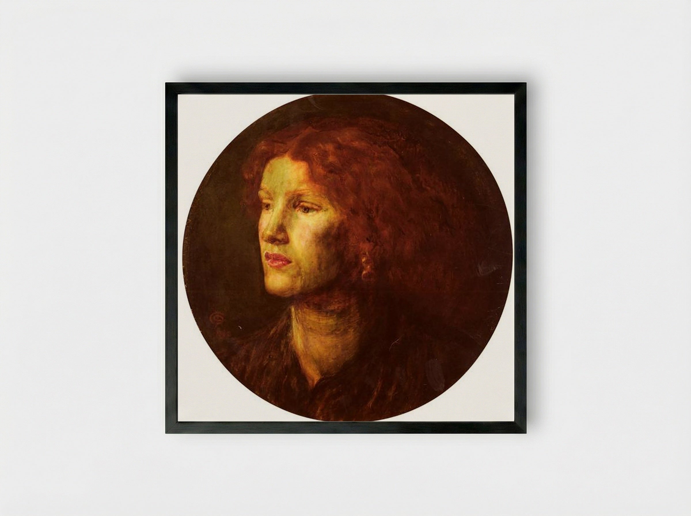 Fanny Cornforth - Dante Gabriel Rossetti - Framed Print Black