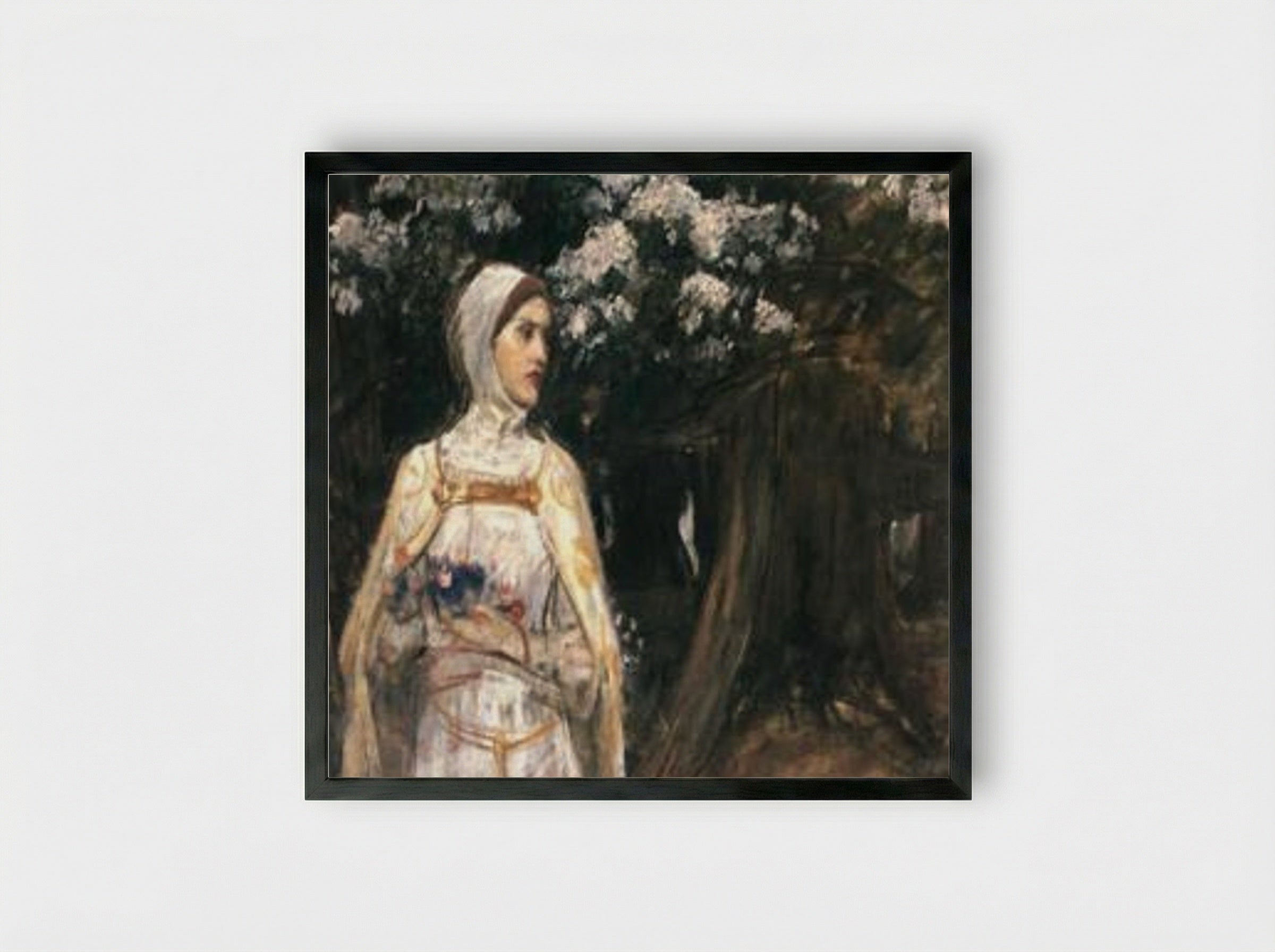Beatrice - John William Waterhouse - Framed Print Black