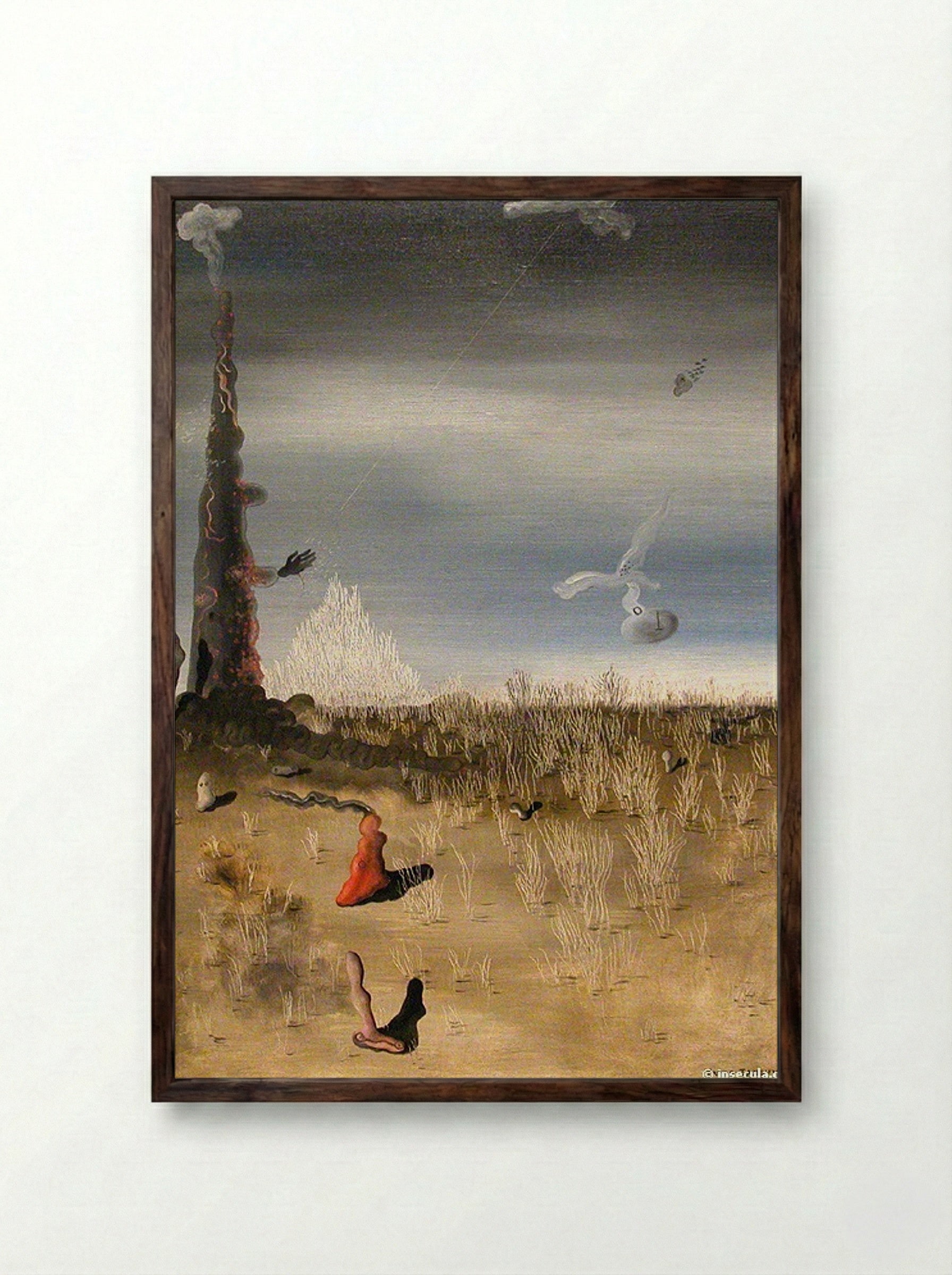 Extinction of Useless Lights - Remedios Varo - Framed Print Dark Wood
