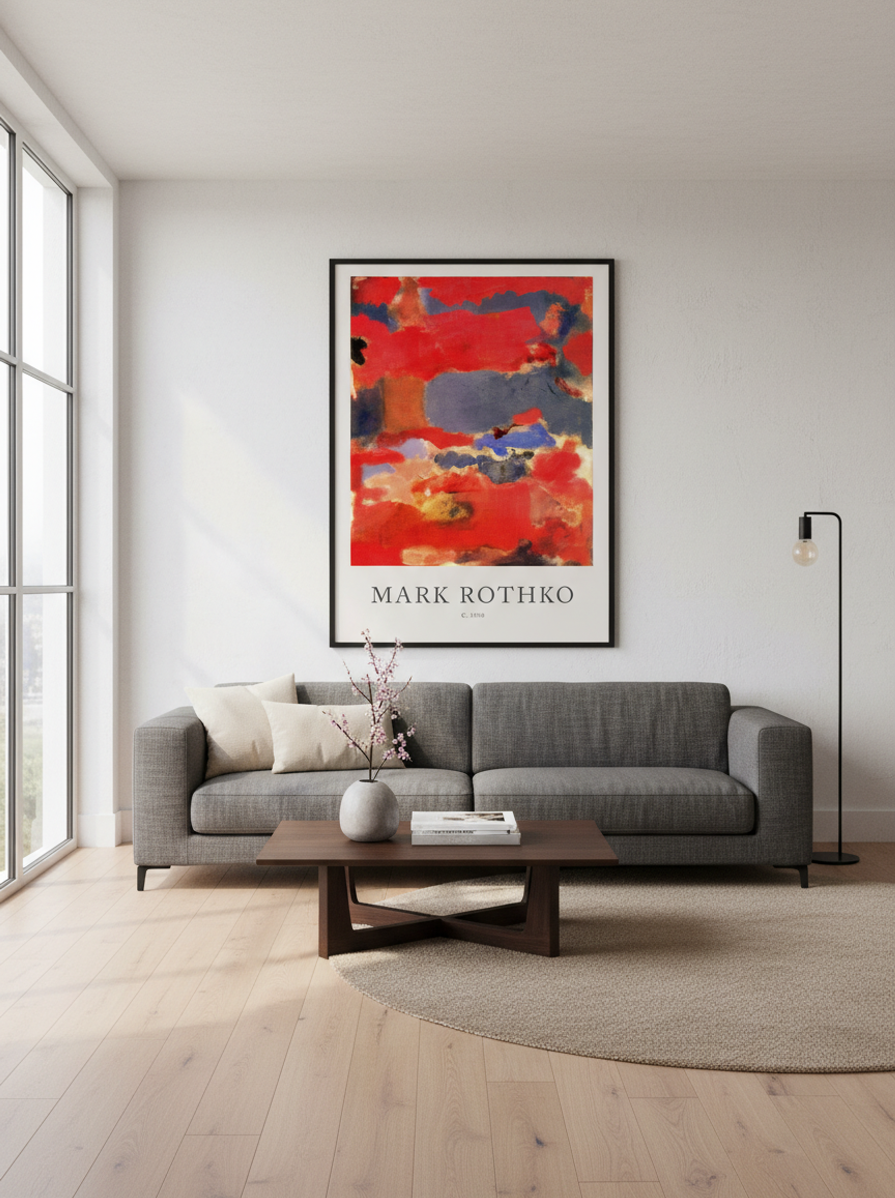 Untitled (Red and Blue Abstraction) - Mark Rothko - Lifestyle