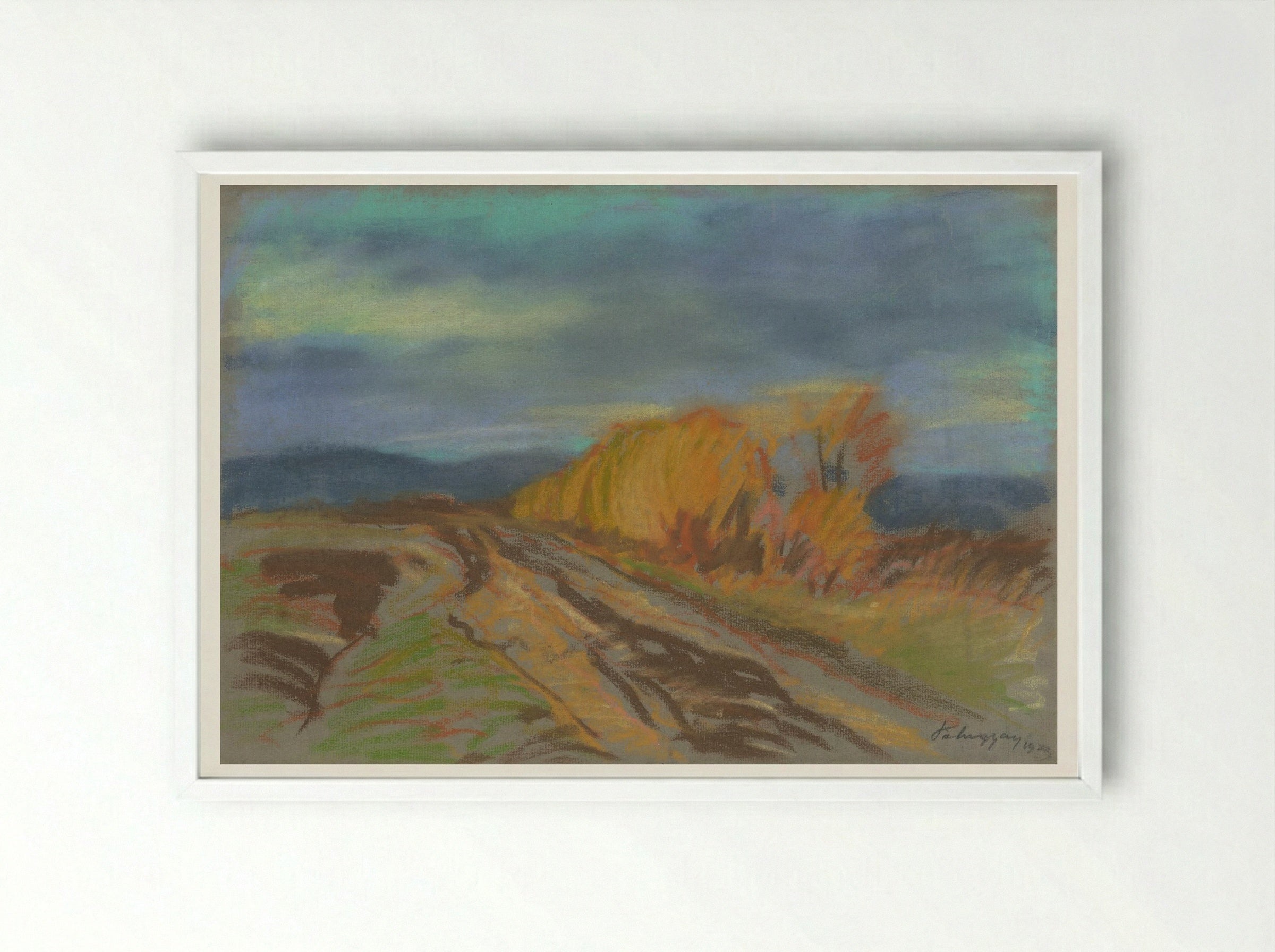 Autumn Motif - Zolo Palugyay - Framed Print White