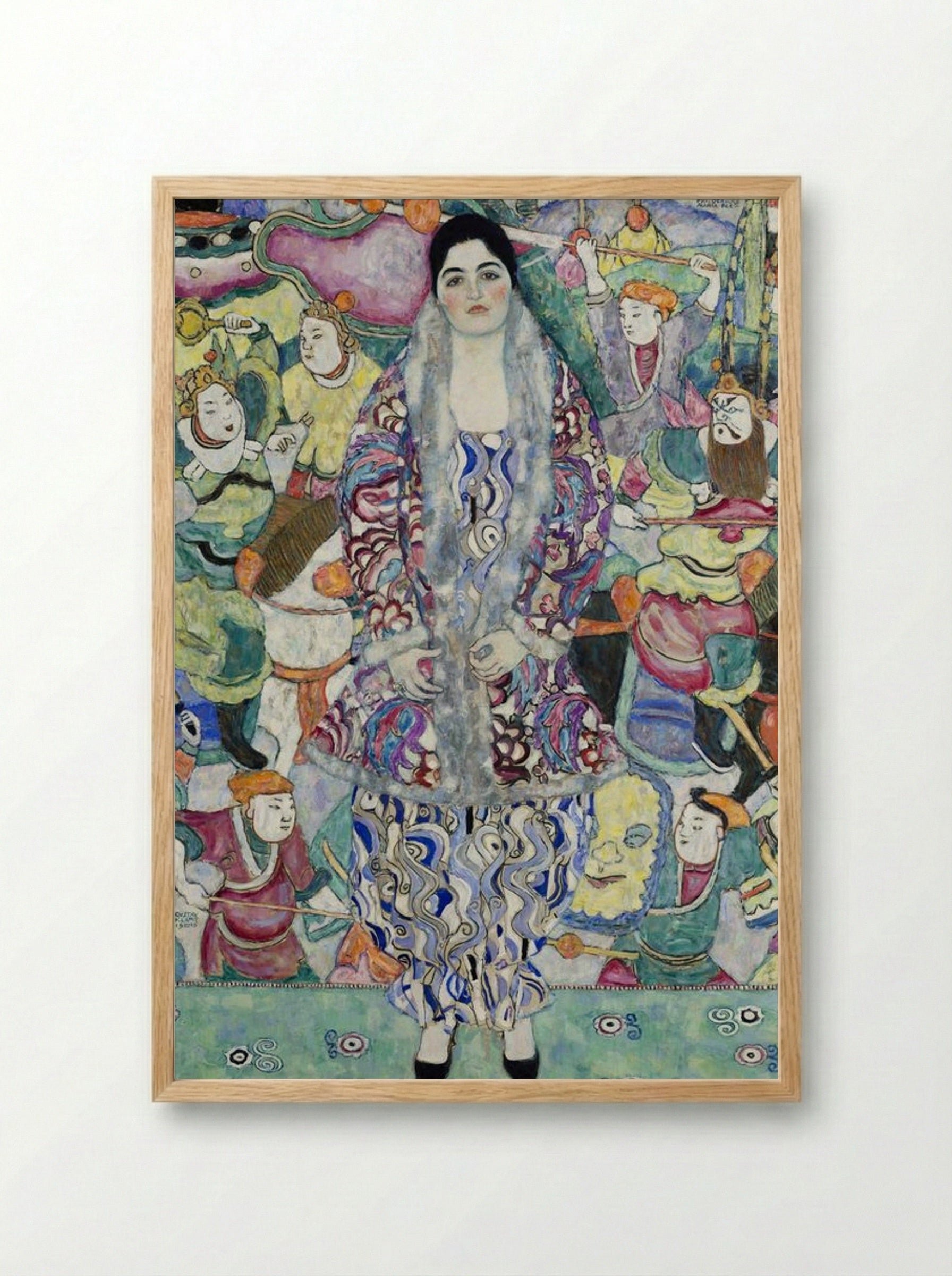 Portrait of Friederike Maria Beer - Gustav Klimt - Framed Print Wood