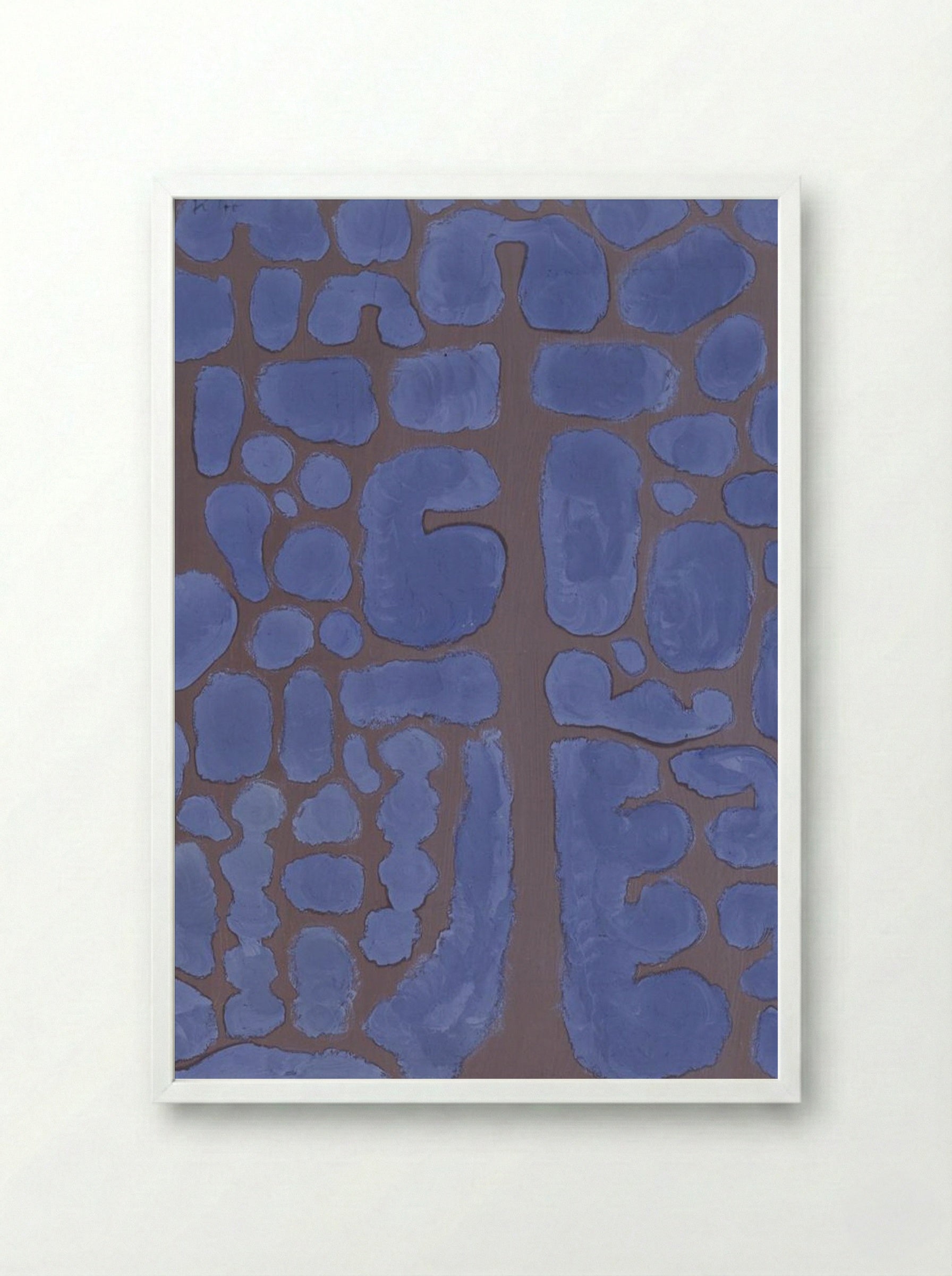 Late Evening Looking Out of the Woods - Paul Klee - Framed Print White