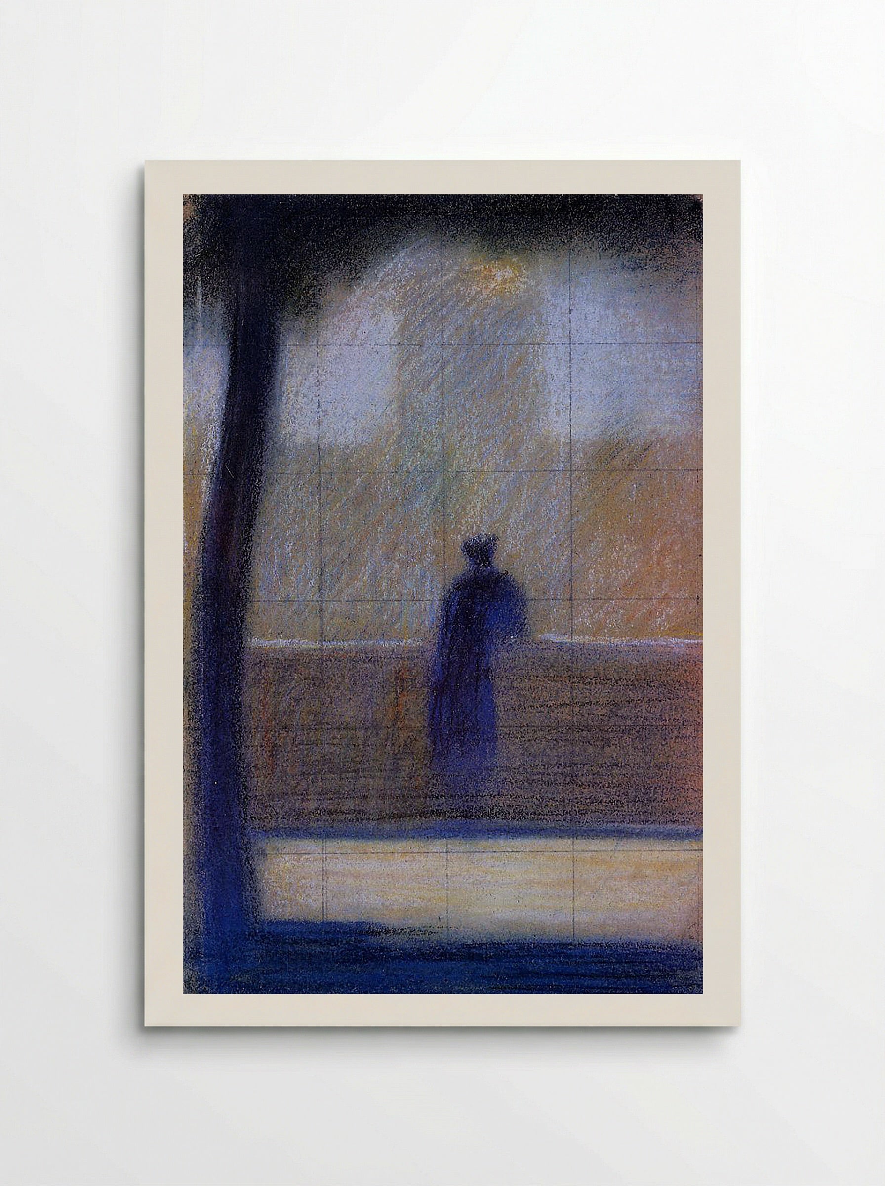 Man Leaning on a Parapet - Edgar Degas - Poster