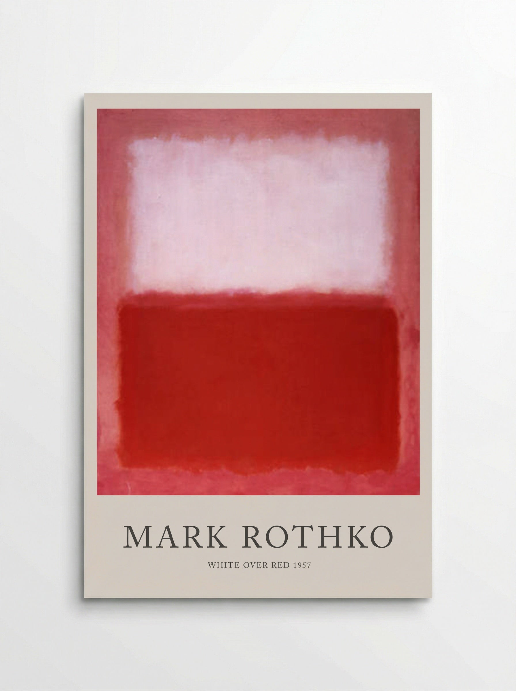 White Over Red - Mark Rothko - Poster