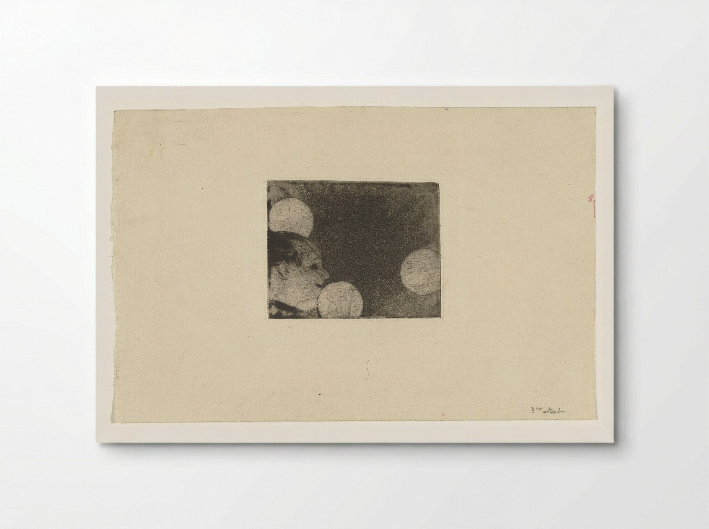 Singer in Profile with Four Gas Lamps - Edgar Degas - Poster