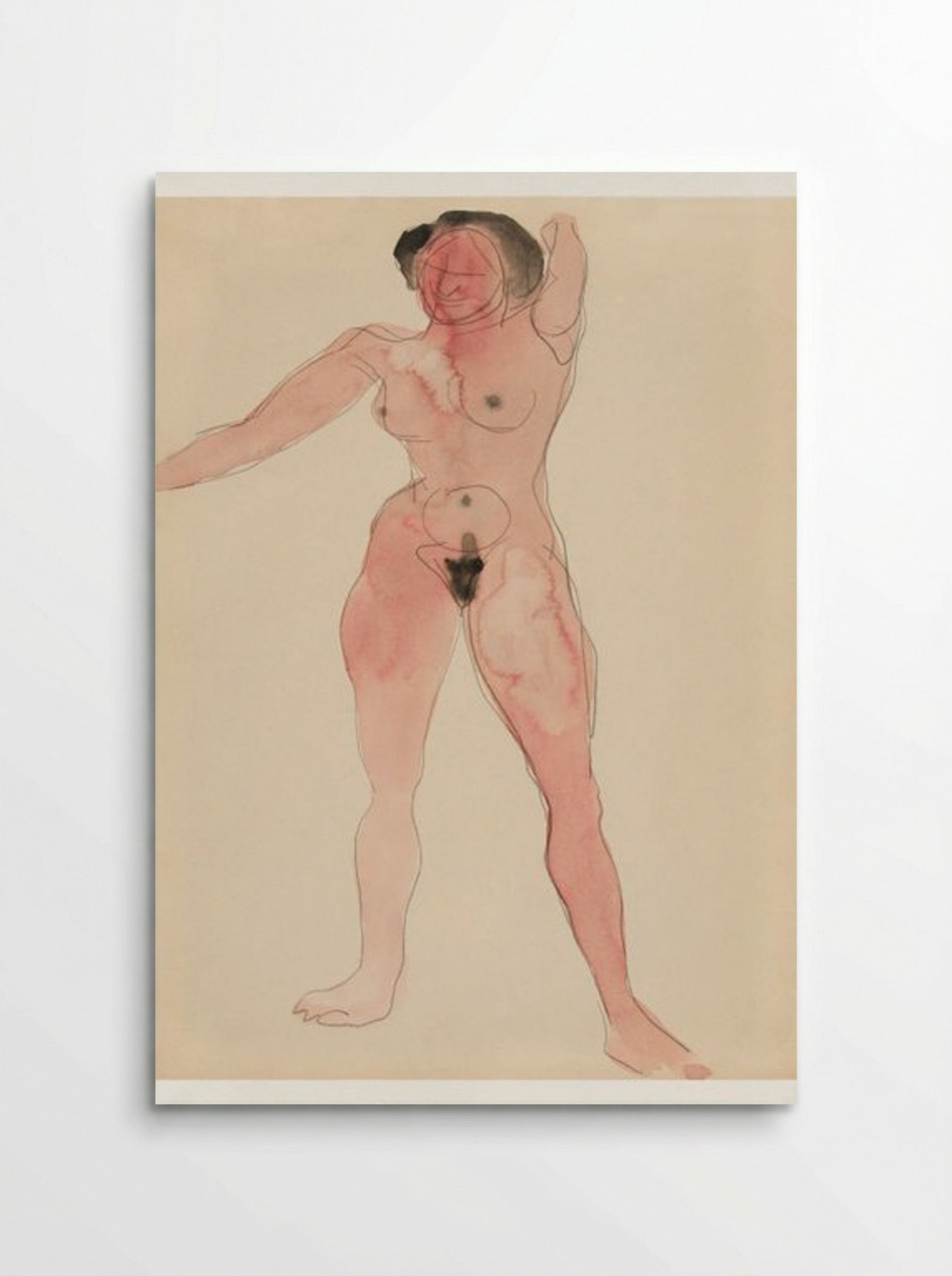 Female Nude (Standing Figure) - Charles Demuth - Poster