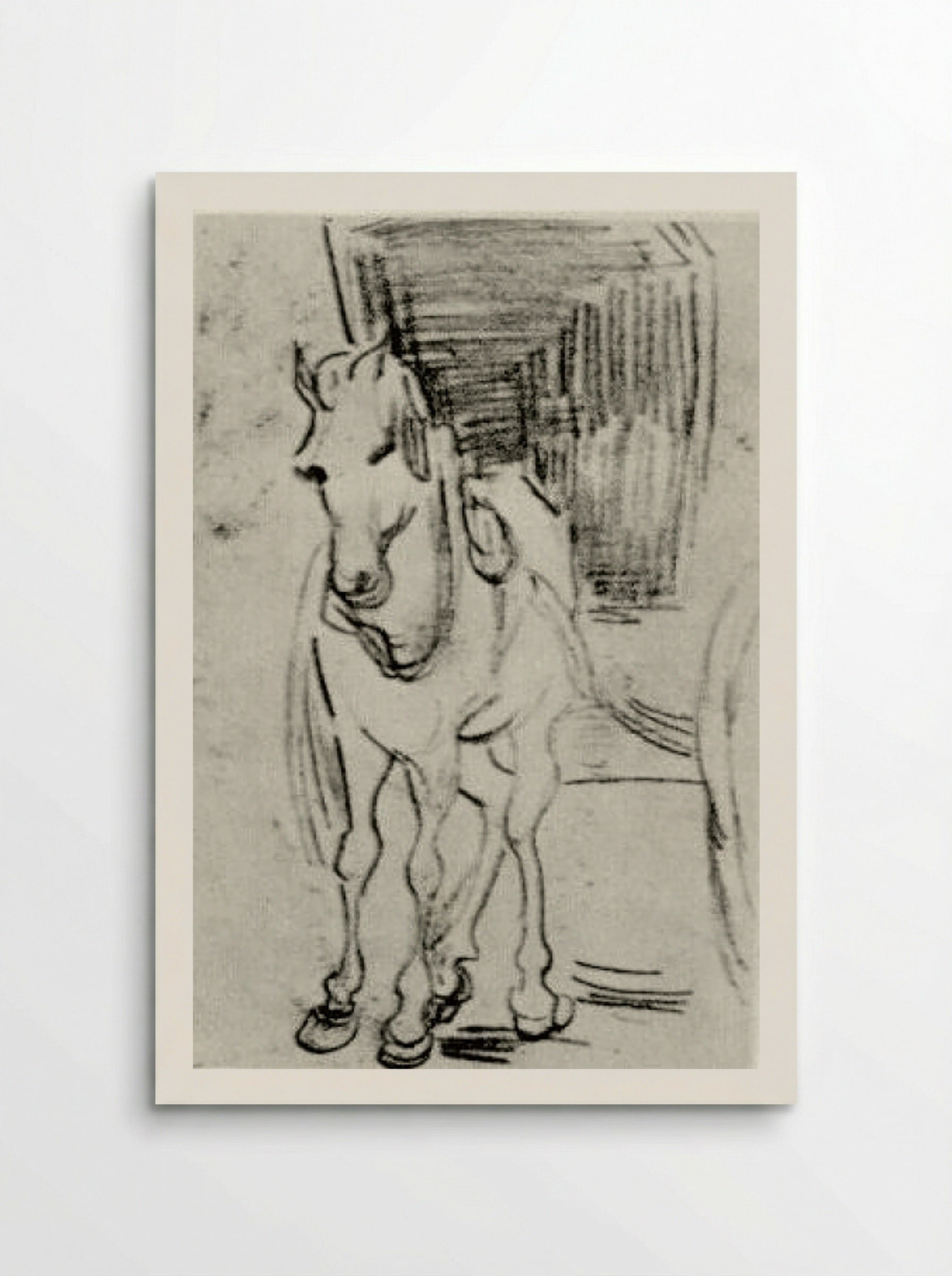 Horse and Carriage (Sketch) - Fine Art Print - Poster