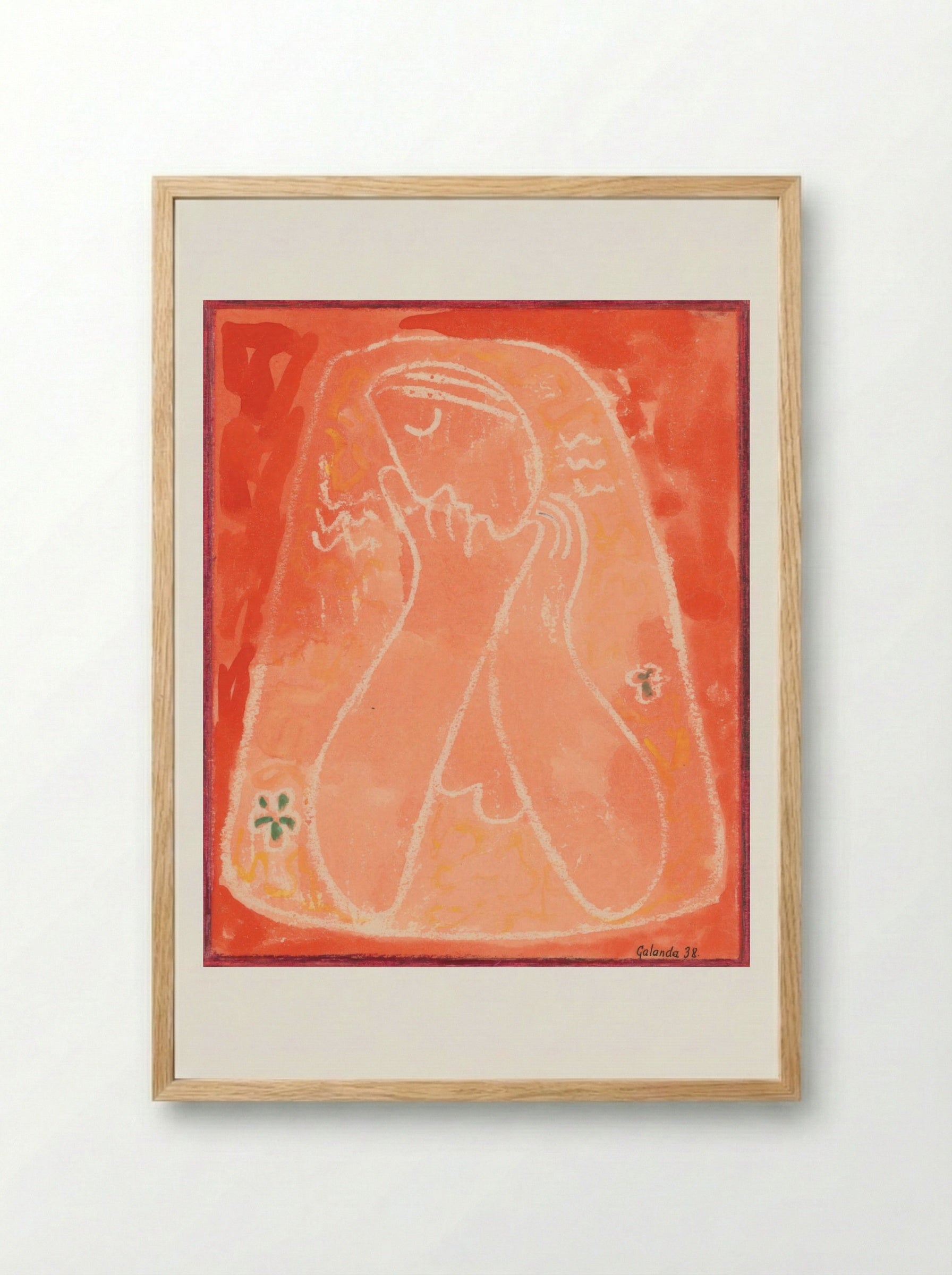 Thoughtful - Mikuláš Galanda - Framed Print Wood