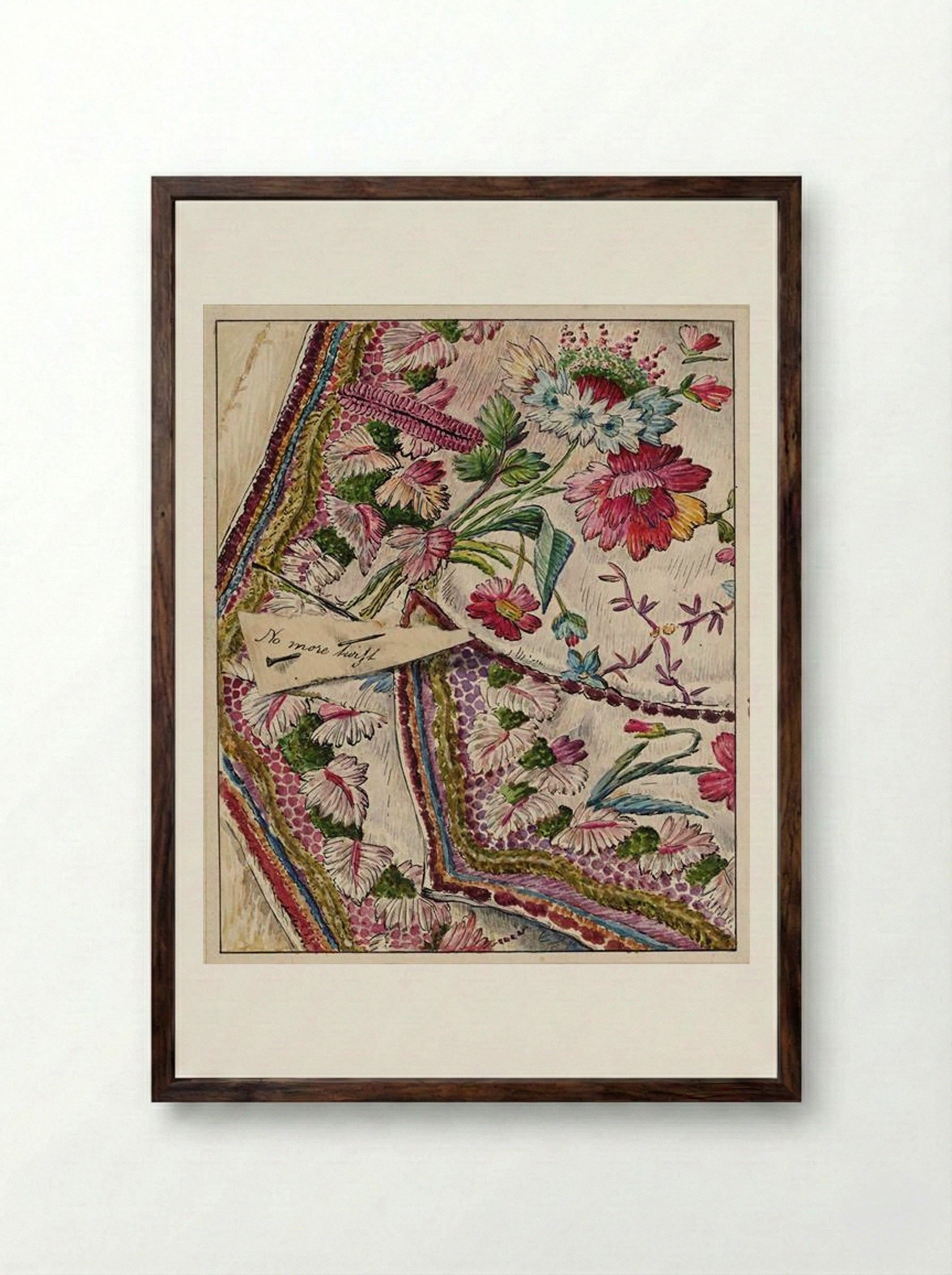 No More Twist - Beatrix Potter - Framed Print Dark Wood