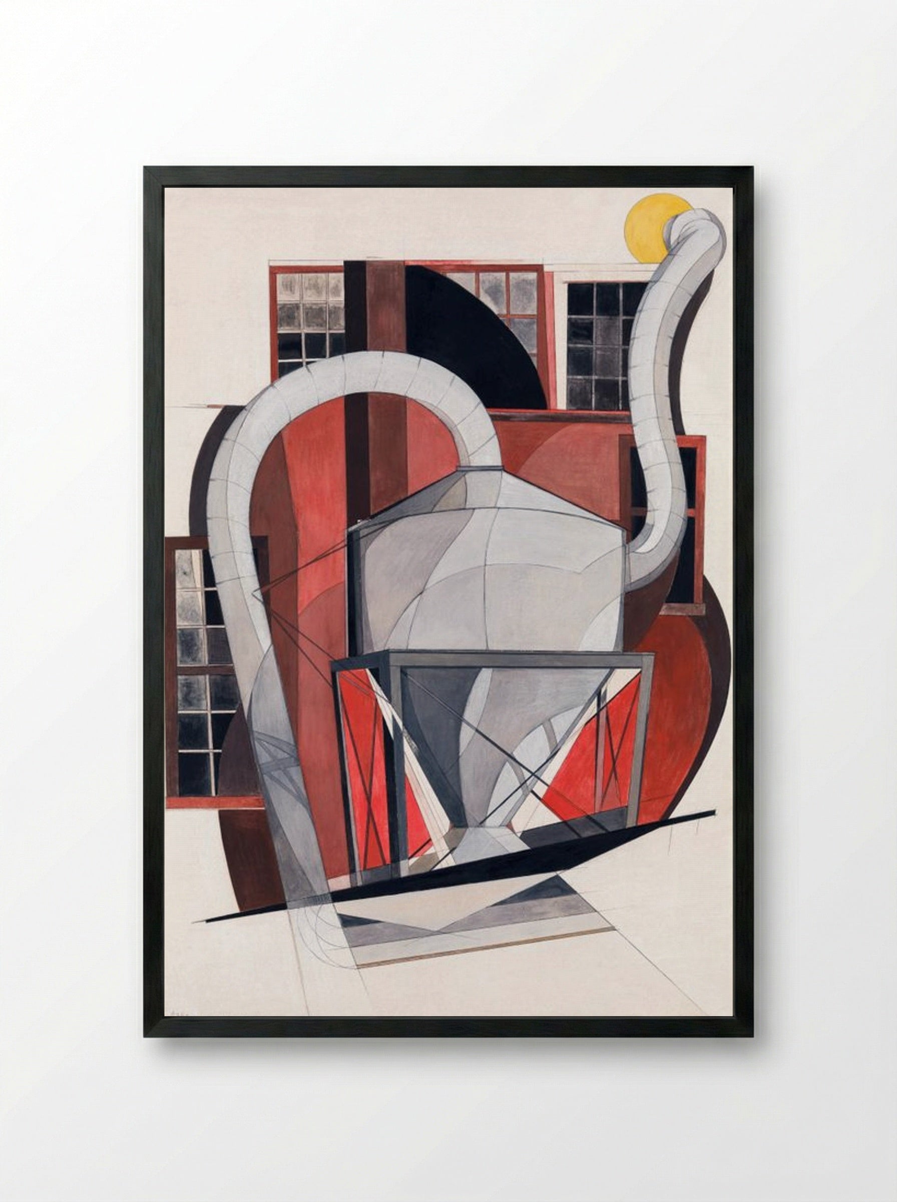 Machinery - Charles Demuth - Framed Print Black