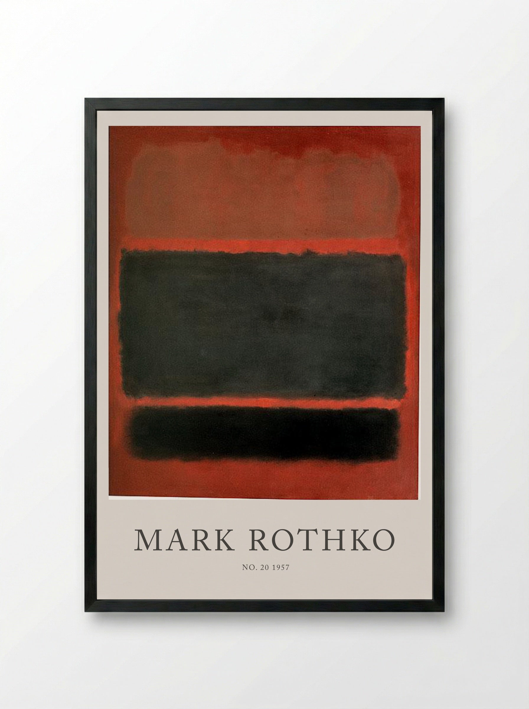 No. 20 - Mark Rothko - Framed Print Black