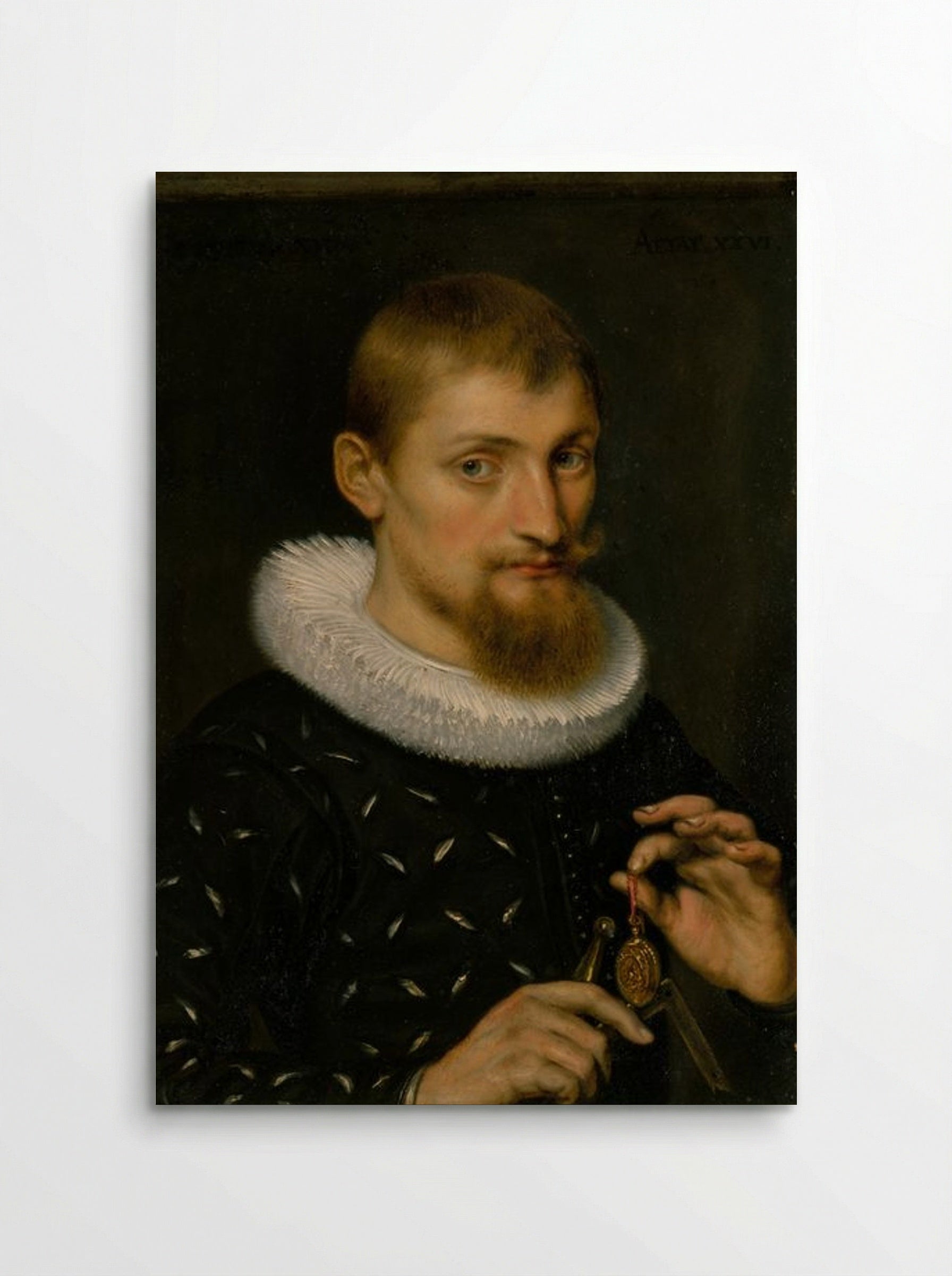 Portrait of a Man, Possibly an Architect or Geographer - Peter Paul Rubens - Poster