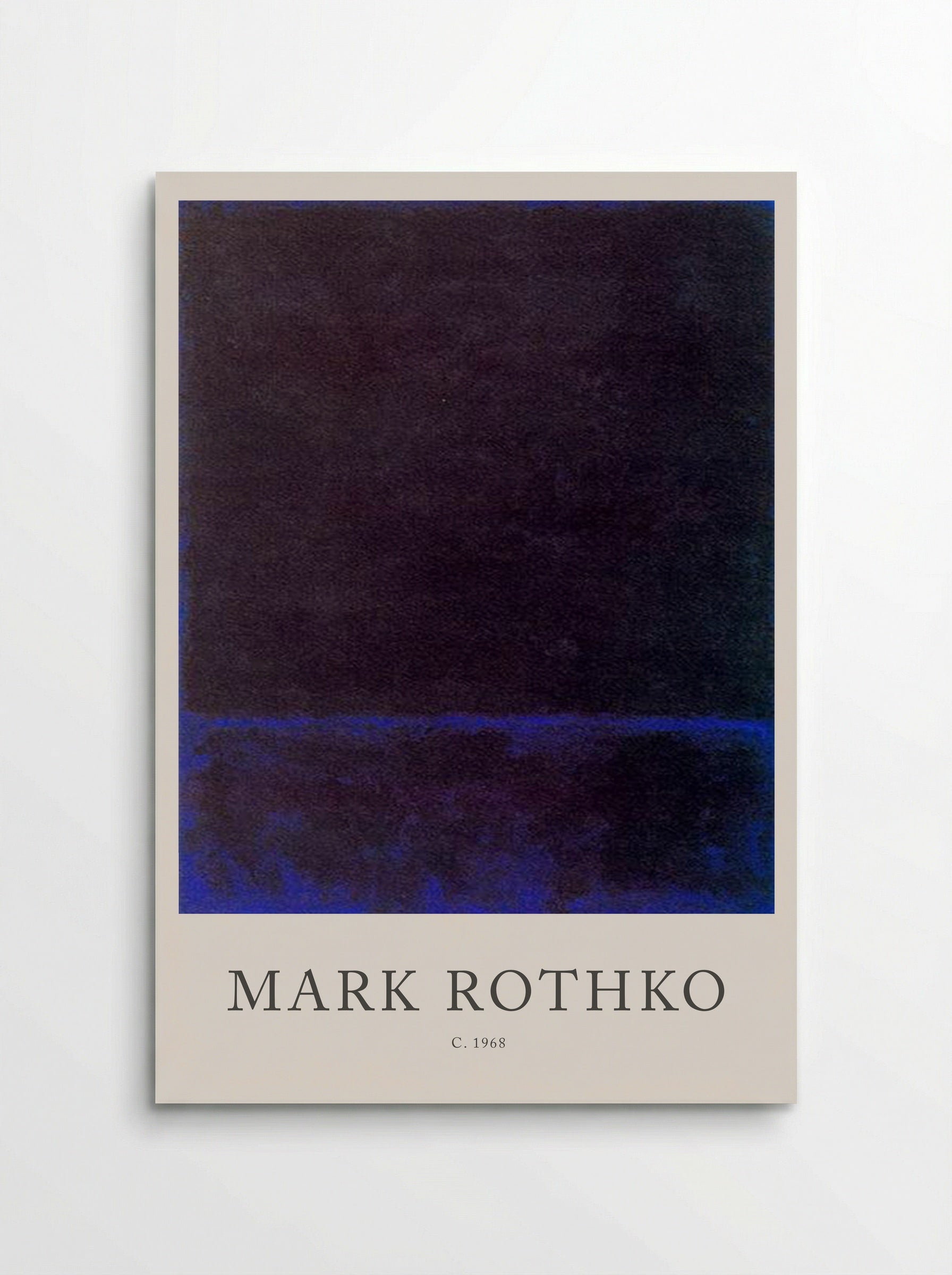 Untitled (Dark Blue Band, c. 1968) - Mark Rothko - Poster