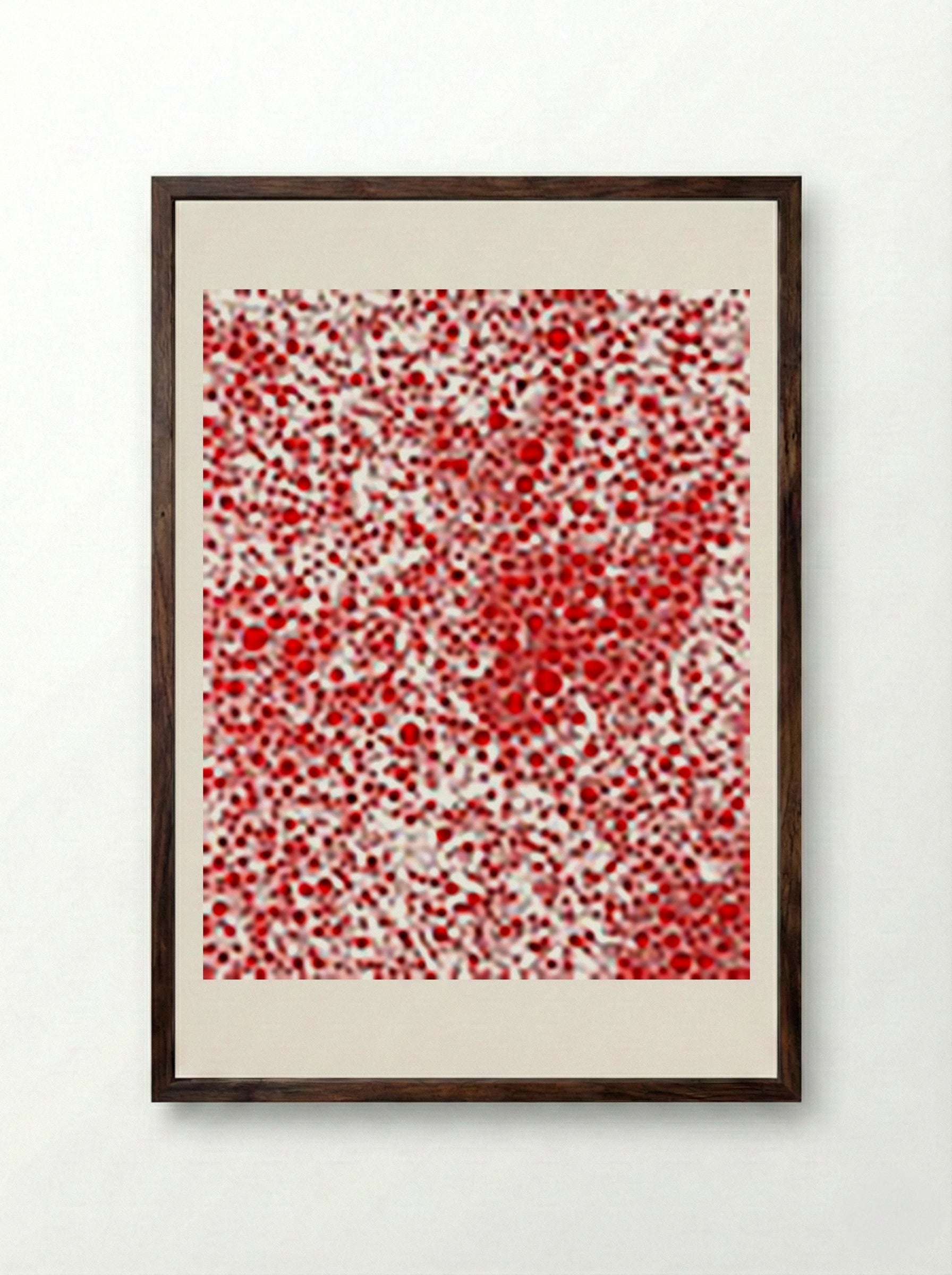 Beyond the End of the Century - Yayoi Kusama - Framed Print Dark Wood