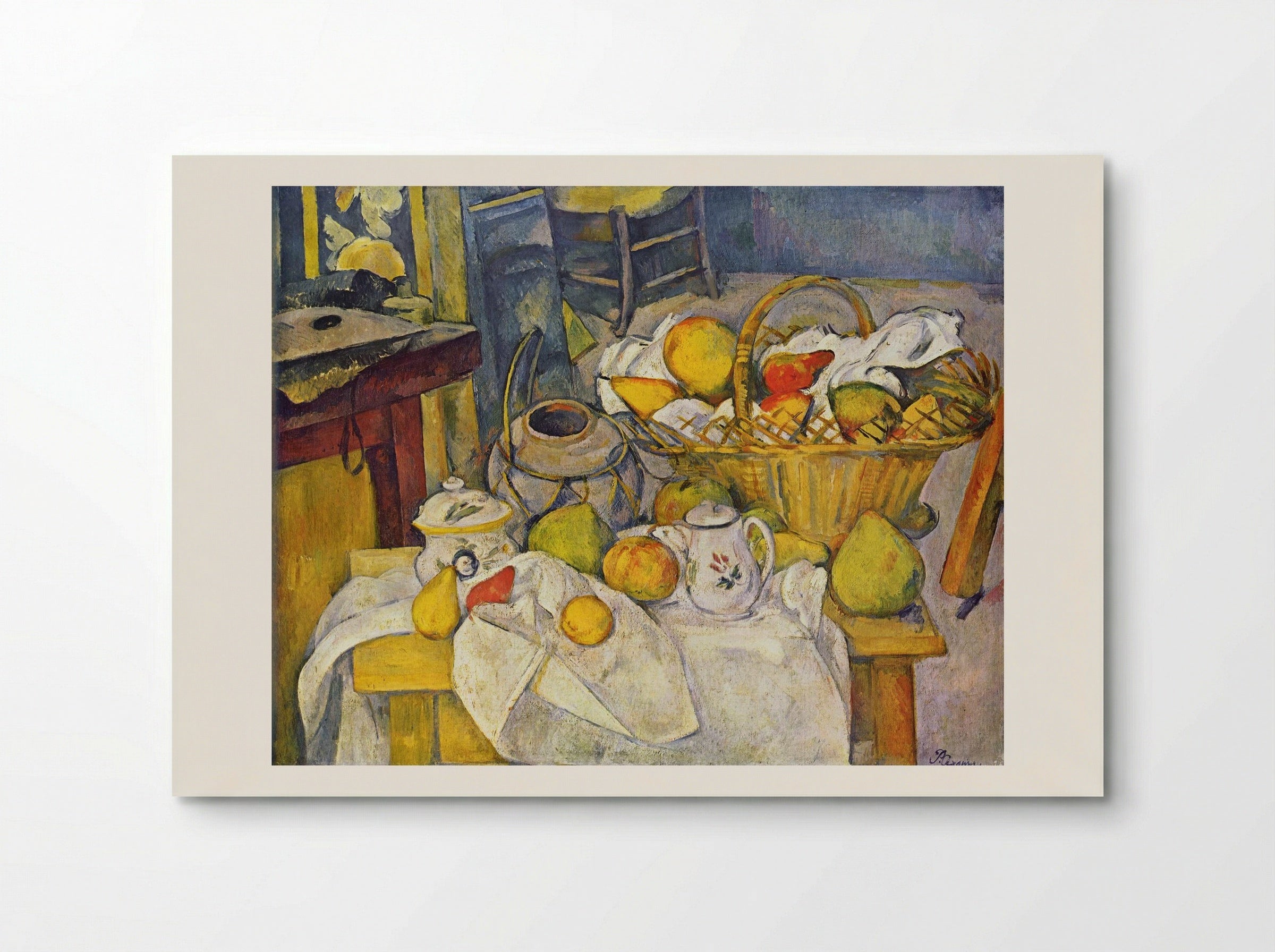 Still Life with Basket - Paul Cézanne - Poster