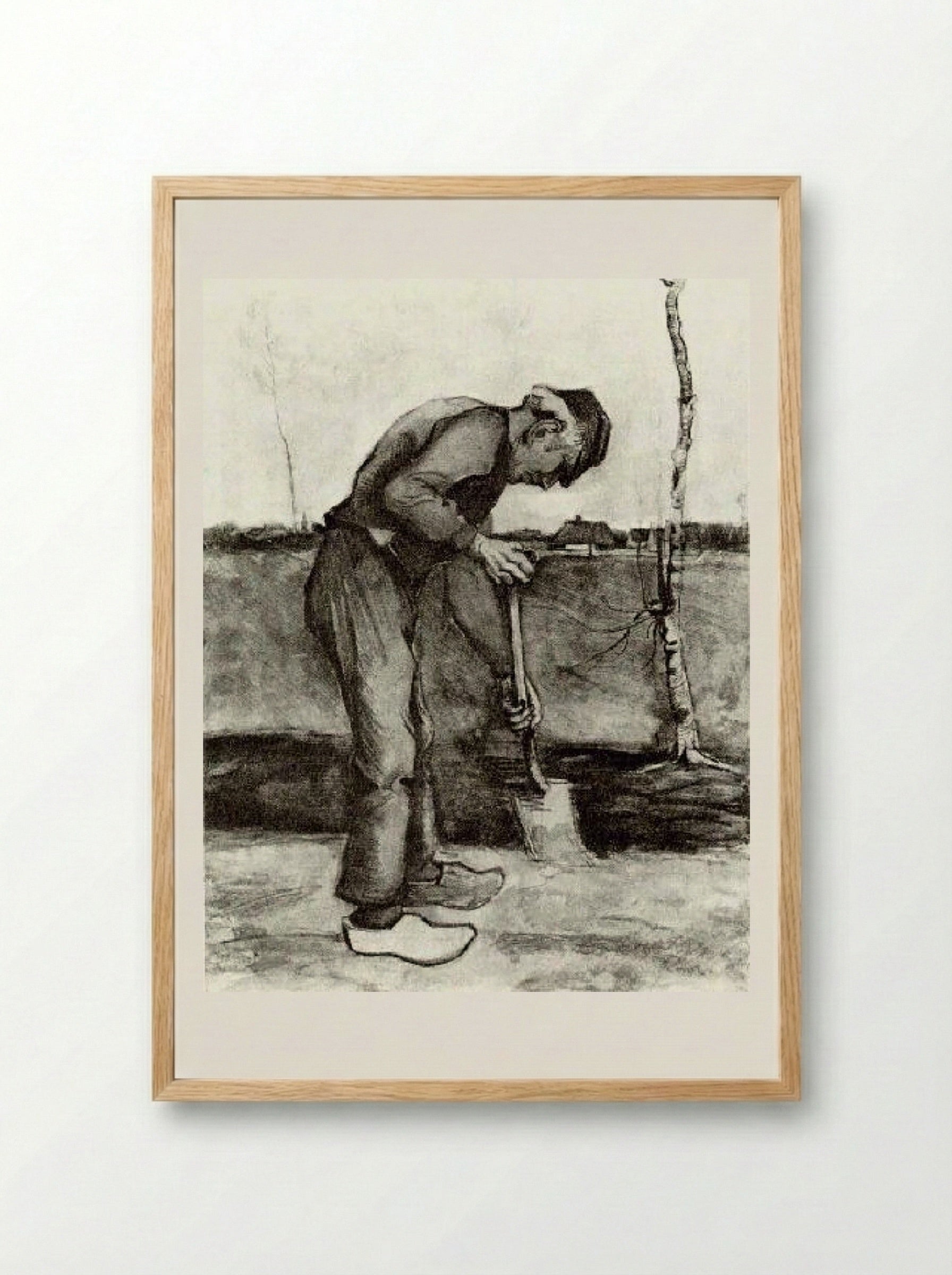 The Digger - Vincent van Gogh - Framed Print Wood
