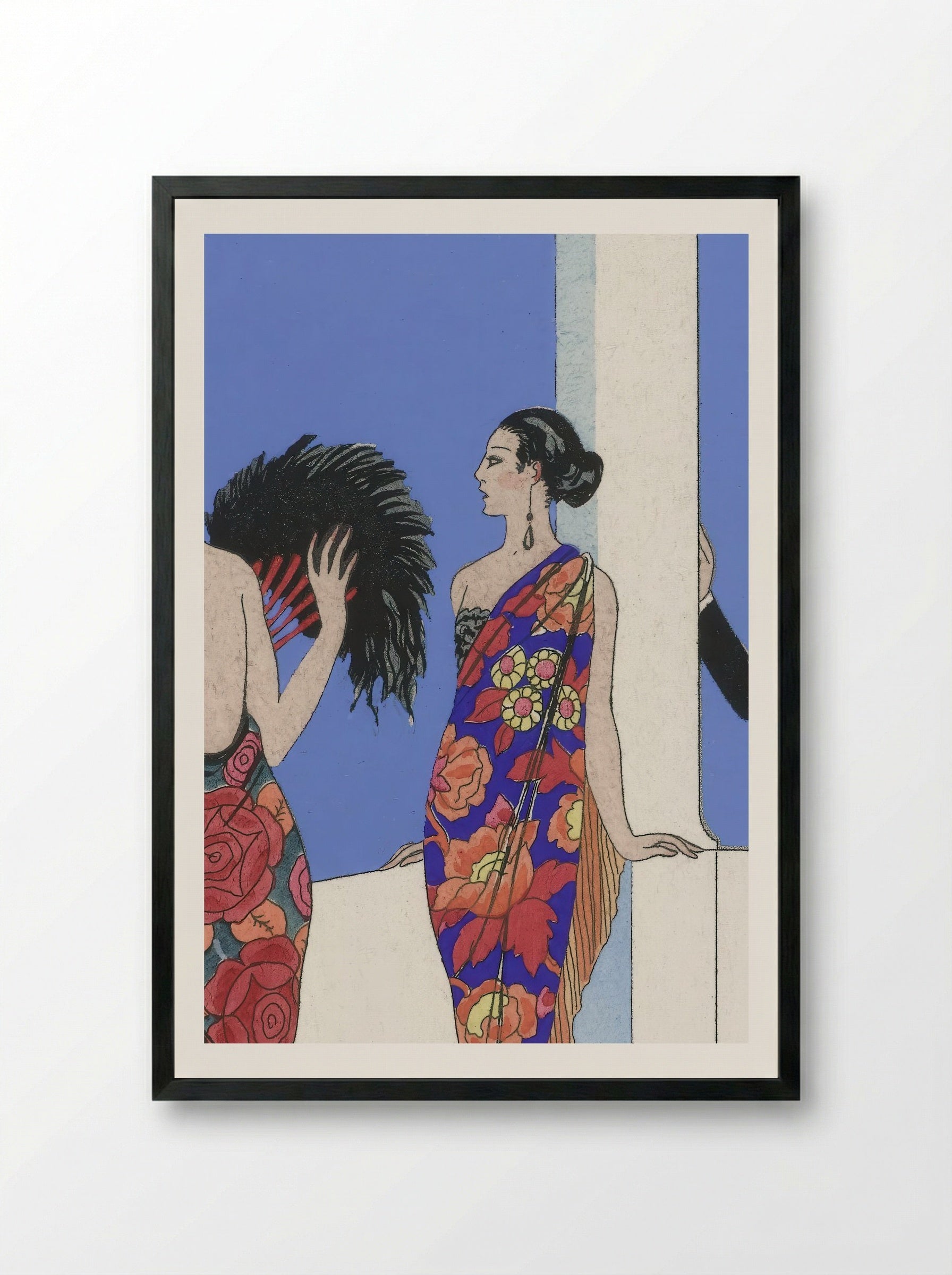 Le Goût des Châles - George Barbier - Framed Print Black