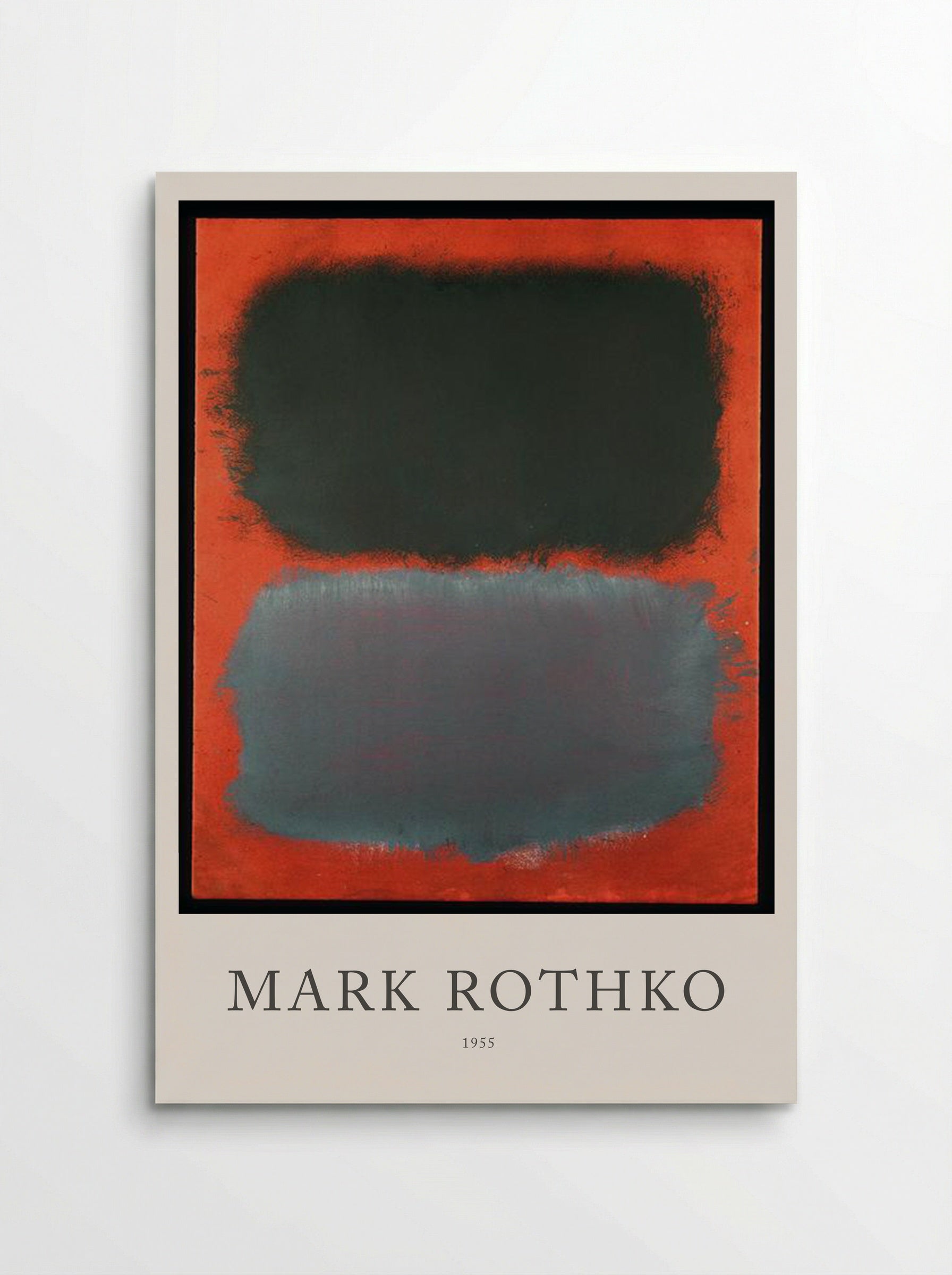 Untitled (Black and Grey Over Orange) - Mark Rothko - Poster