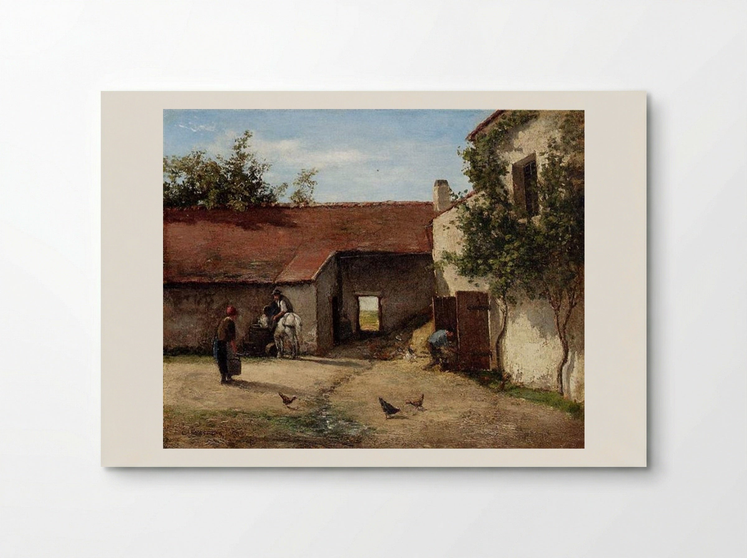Farmyard - Camille Pissarro - Poster