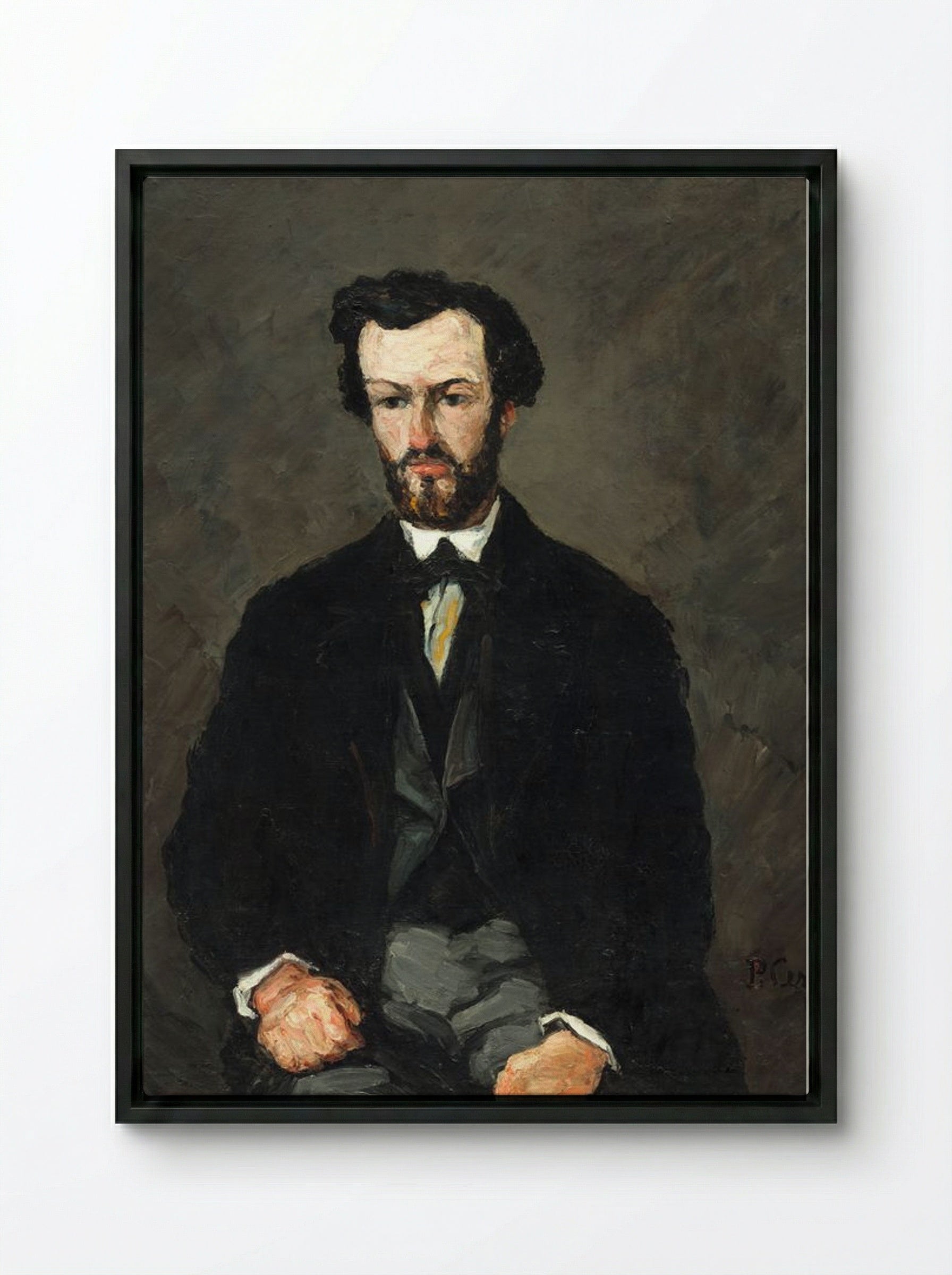 Antony Valabrègue - Paul Cézanne - Framed Canvas Black