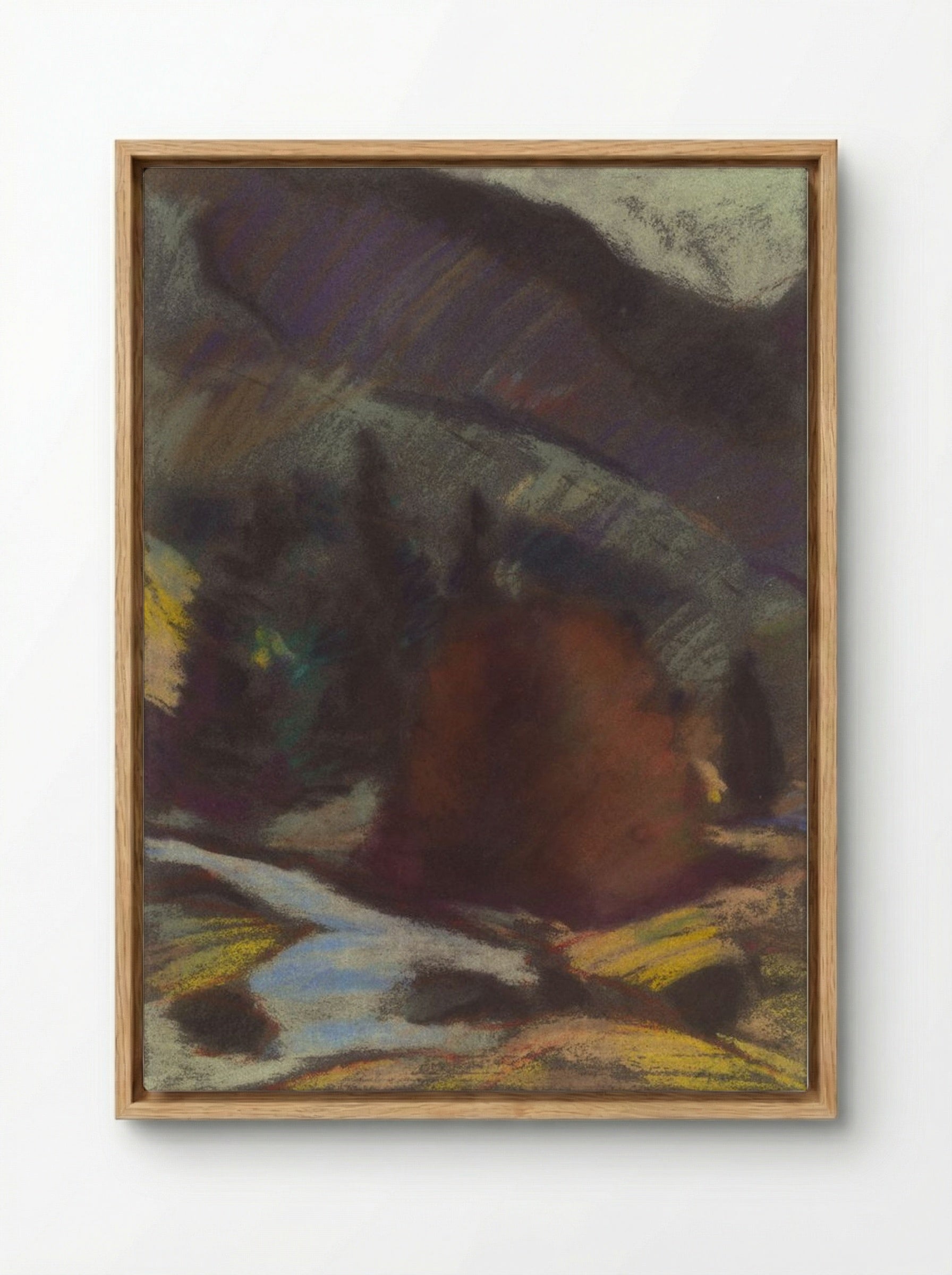 Below the Mountain - Zolo Palugyay - Framed Canvas Wood
