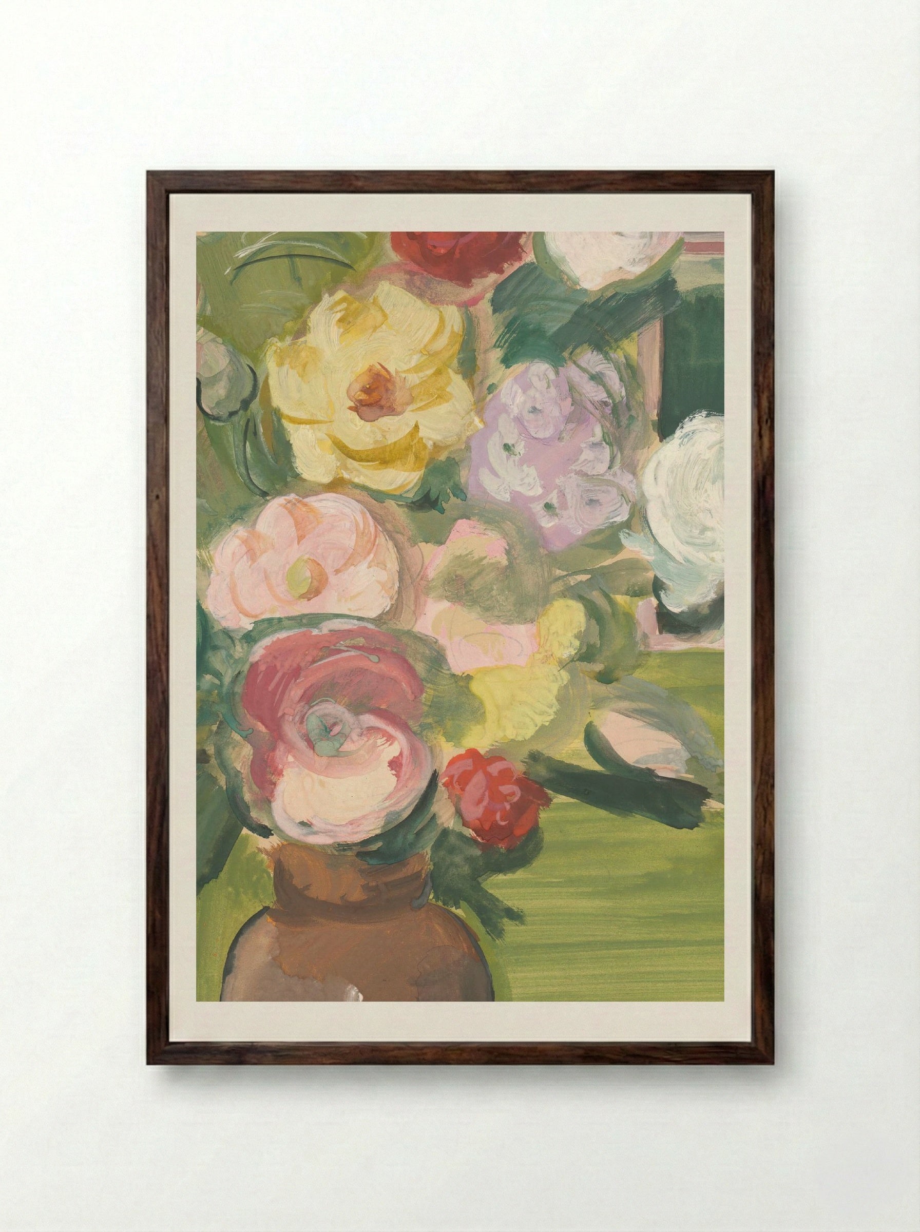 Bouquet - Cyprián Majerník - Framed Print Dark Wood
