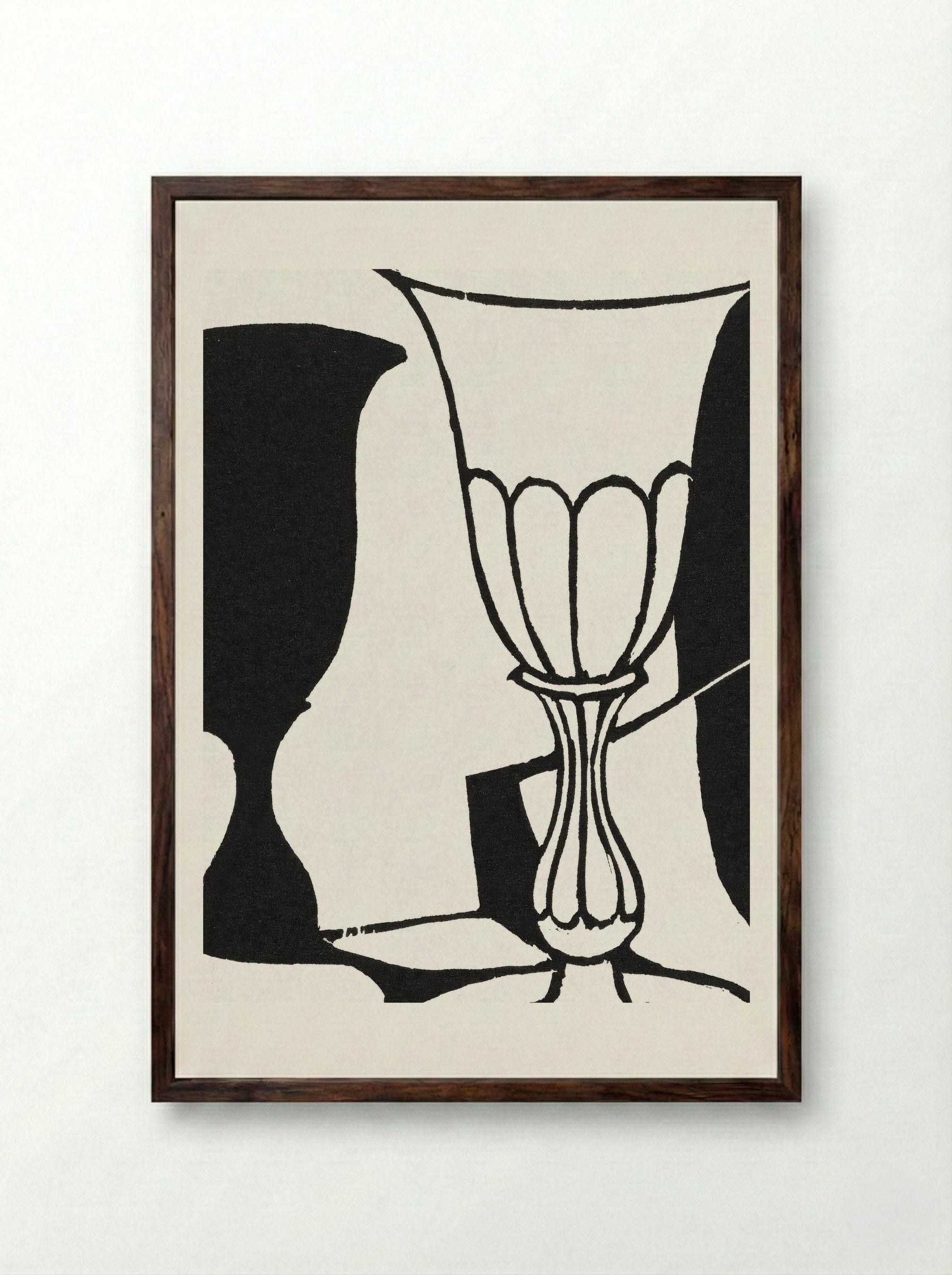The Cup (1918) - Roger Fry - Framed Print Dark Wood