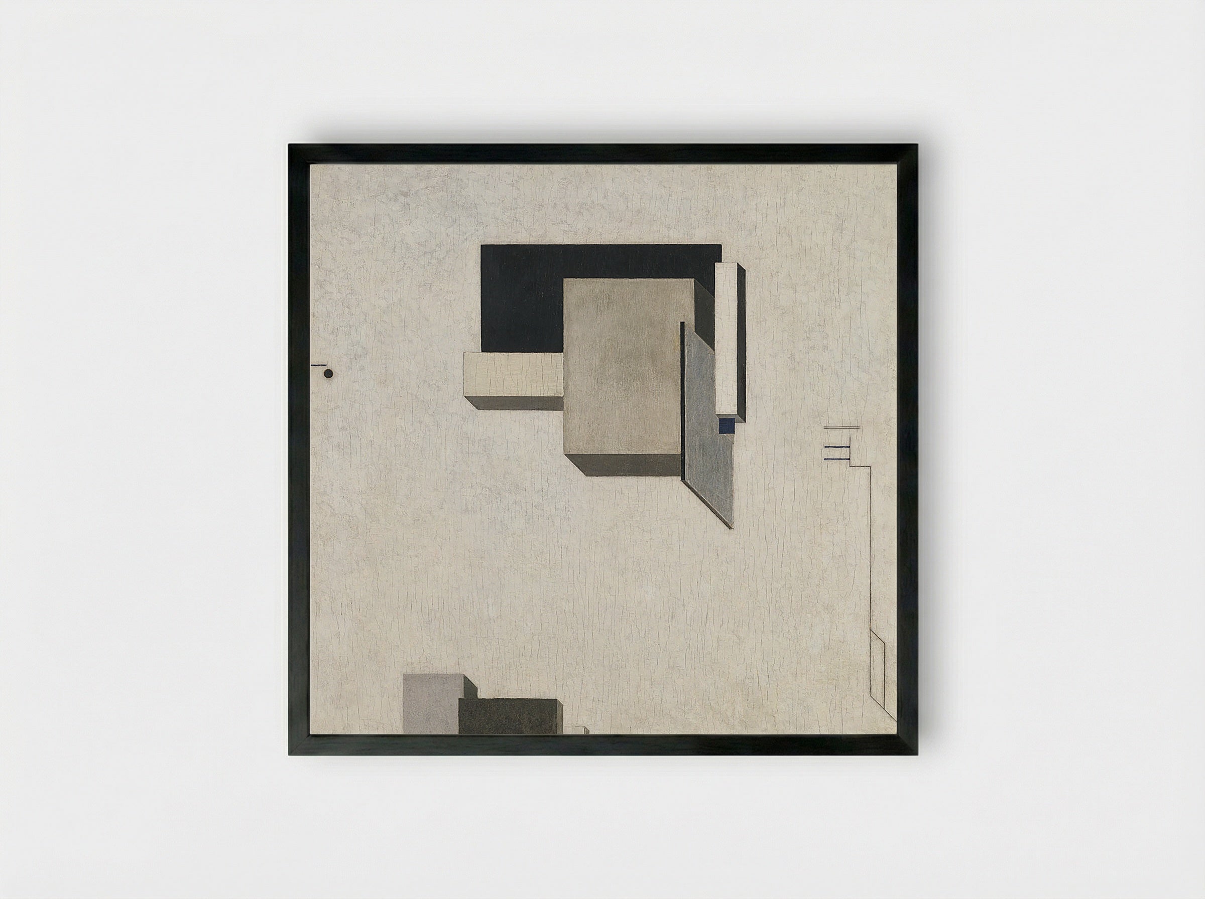 Proun 1C - El Lissitzky - Framed Print Black