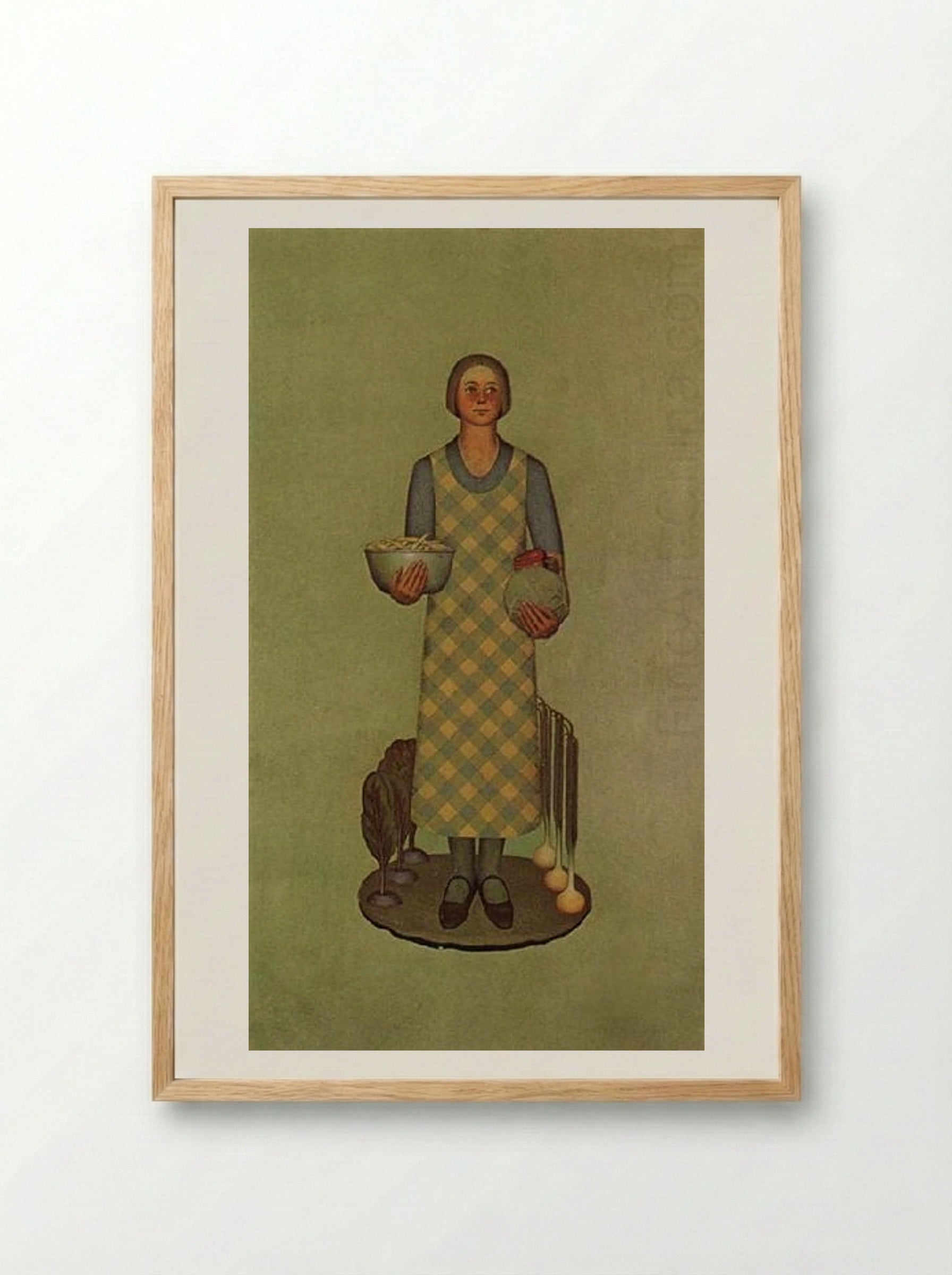 Iowa's Product - Grant Wood - Framed Print Wood