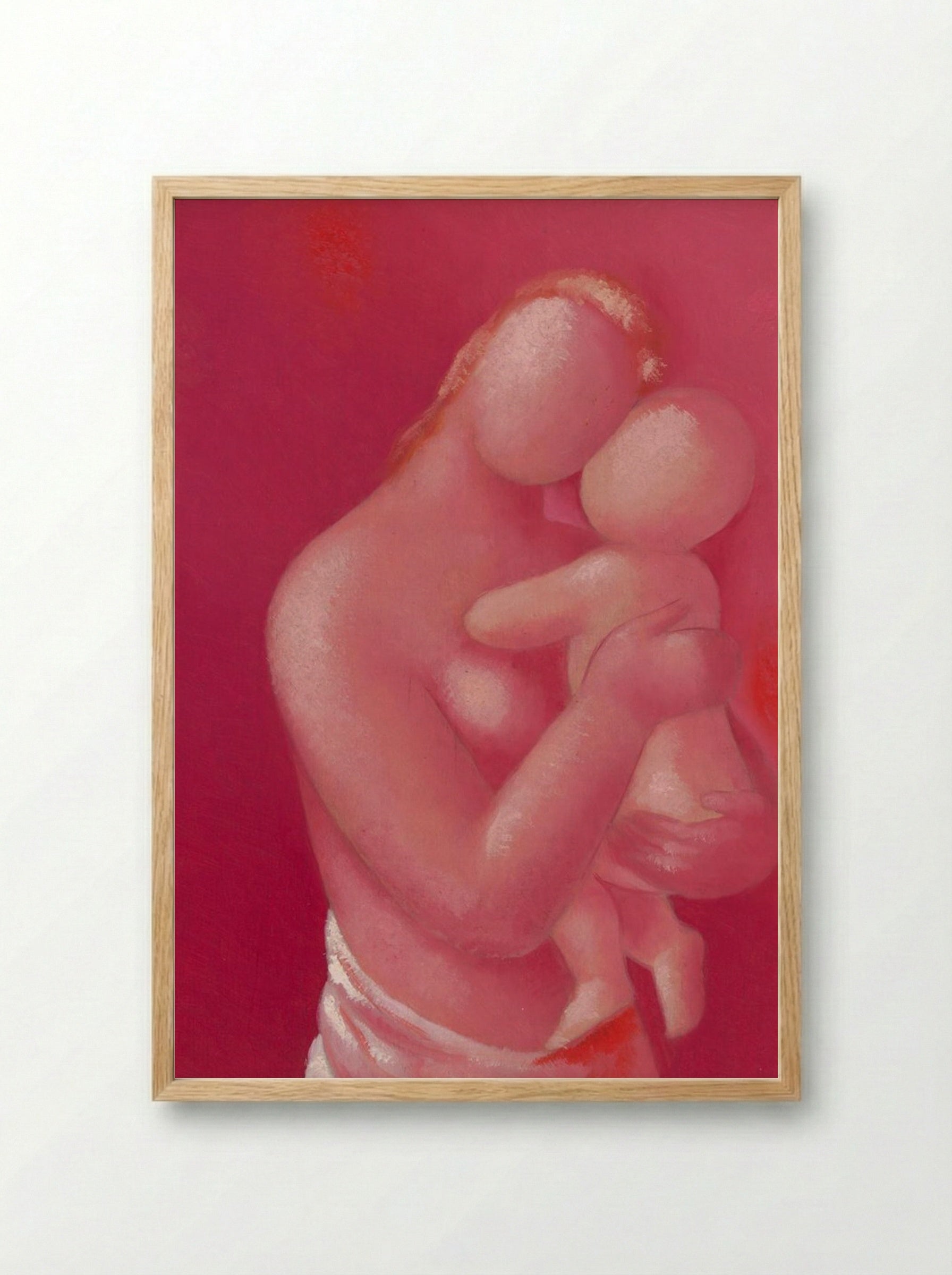 Mother and Child - Mikuláš Galanda - Framed Print Wood