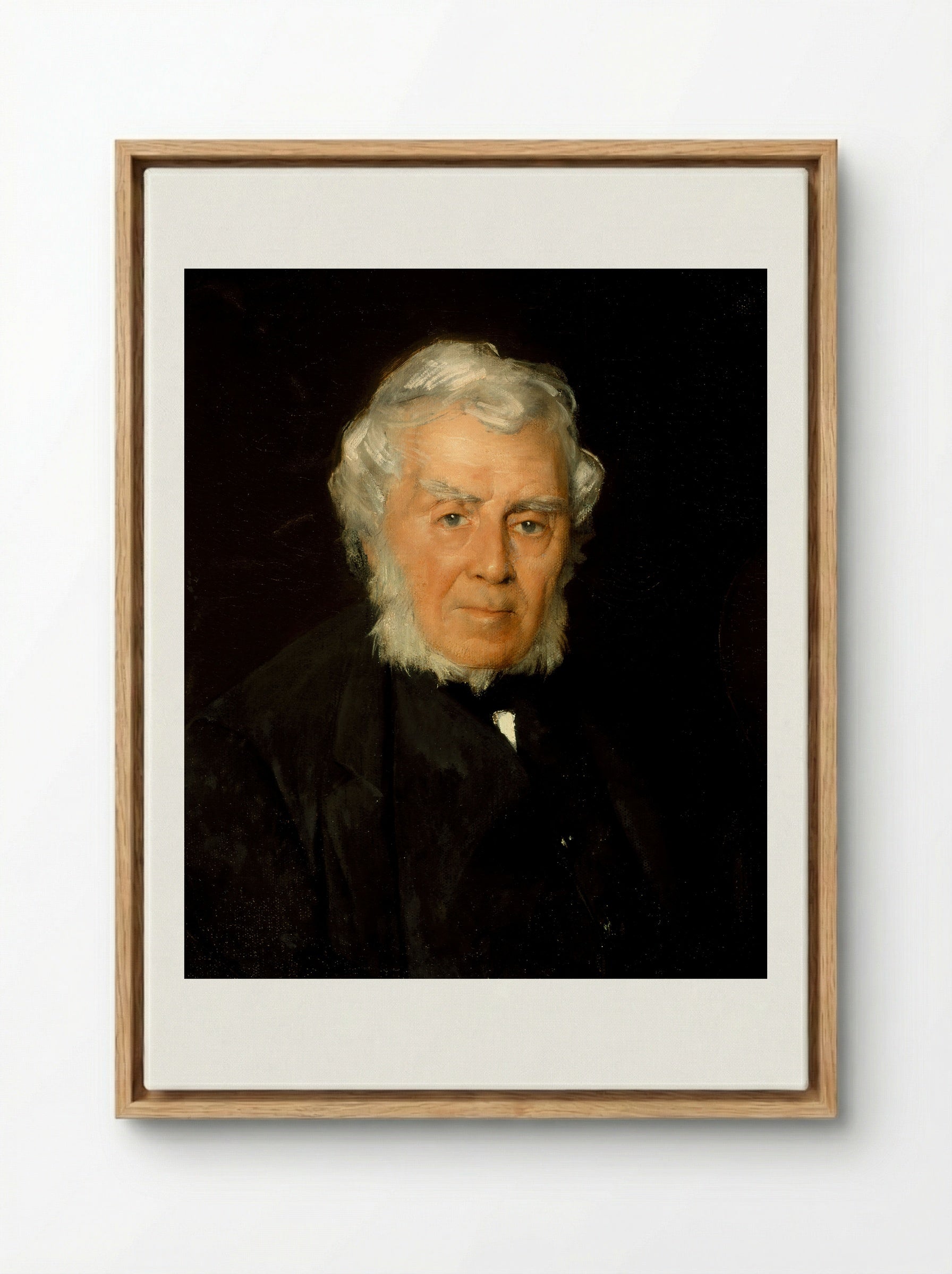 Portrait of Robert Walter Weir - Julian Alden Weir - Framed Canvas Wood