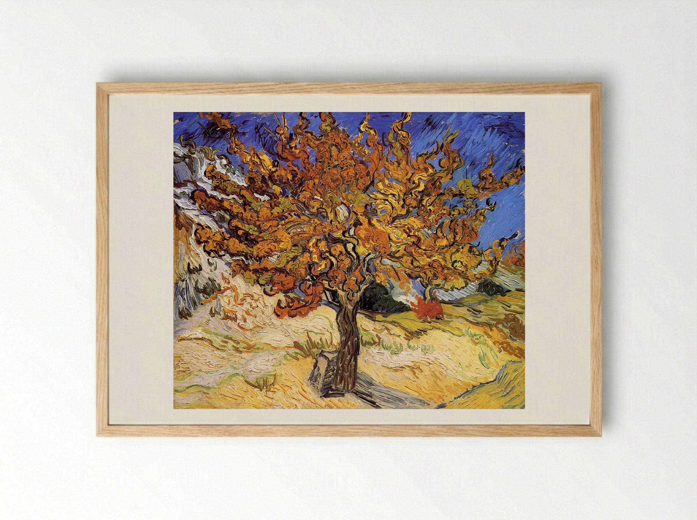 The Mulberry Tree - Vincent van Gogh - Framed Print Wood