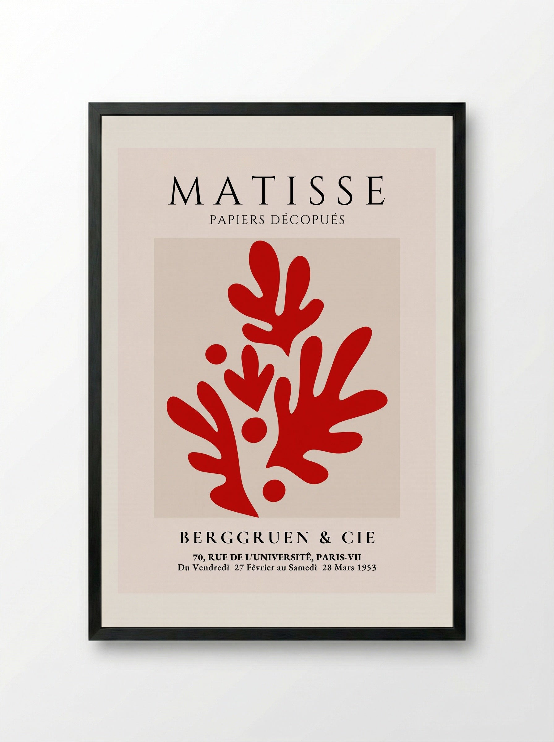 Abstract Composition No. 11 - Henri Matisse - Framed Print Black
