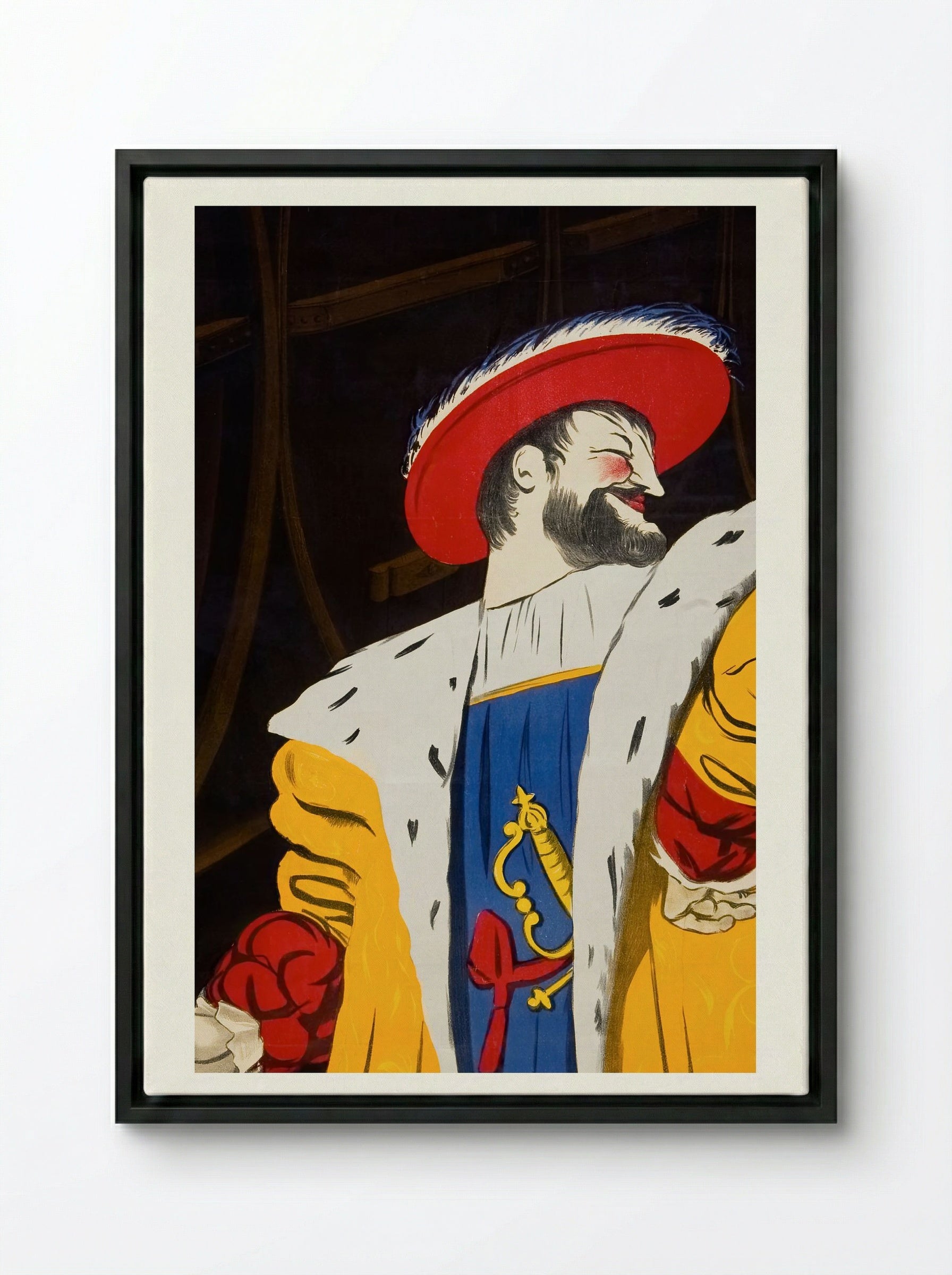 Biere du Fort-Carre, Saint-Dizier - Leonetto Cappiello - Framed Canvas Black