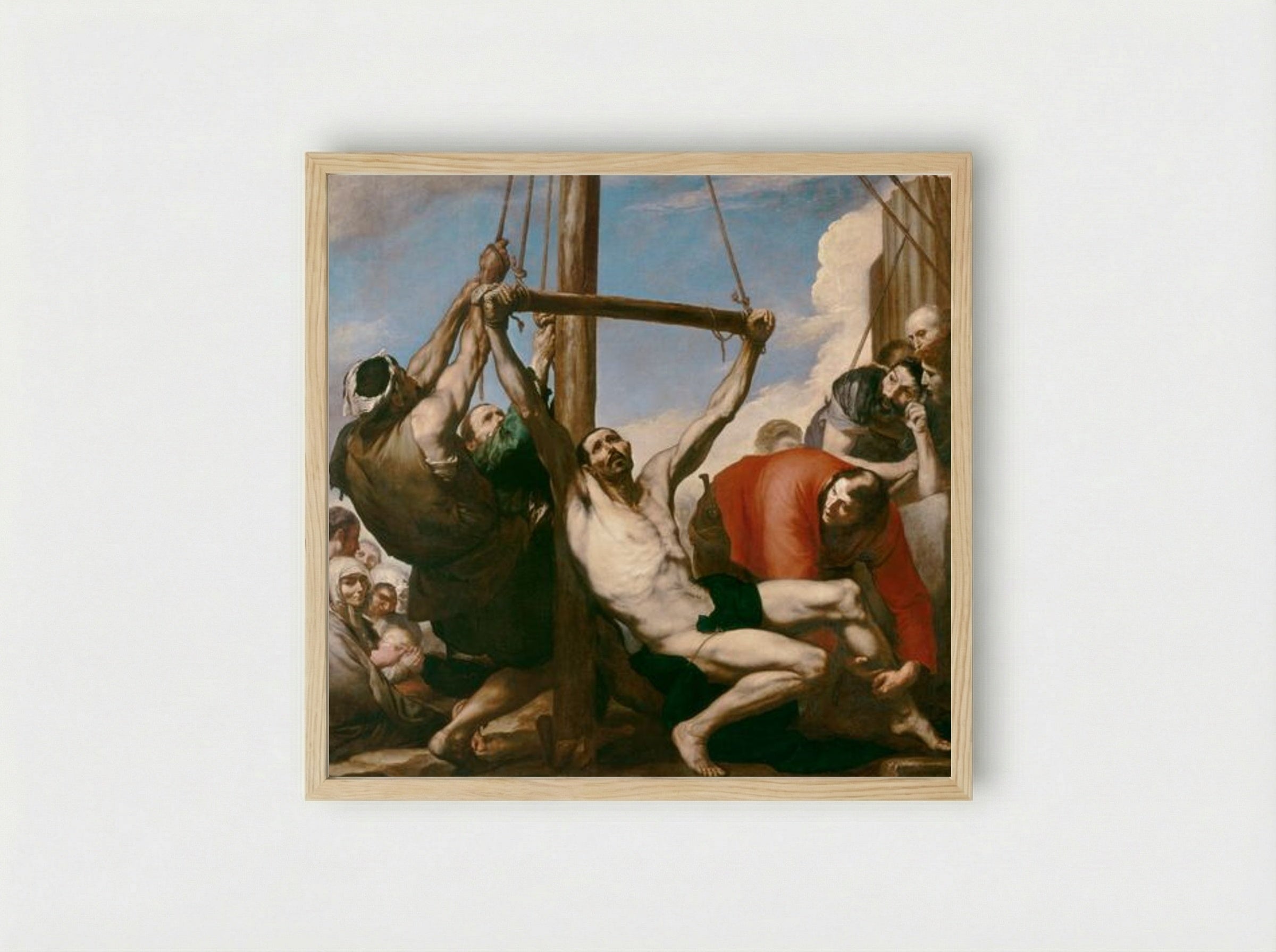 The Martyrdom of Saint Philip - Jusepe de Ribera - Framed Print Wood