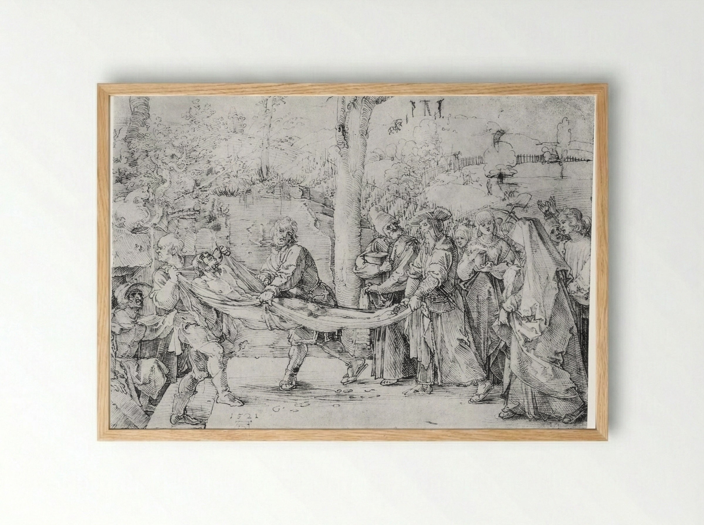 The Entombment - Albrecht Dürer - Framed Print Wood