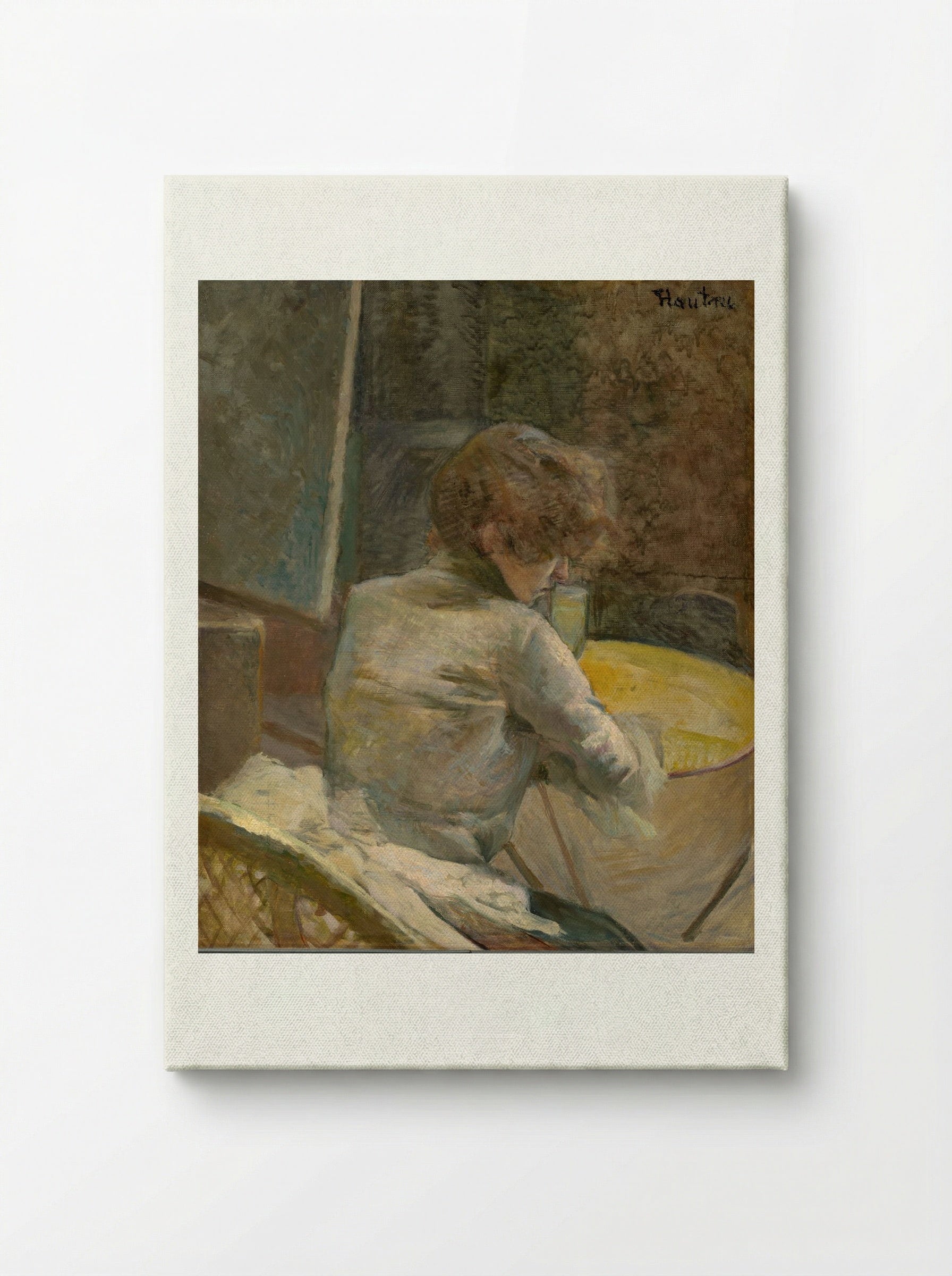 Waiting - Henri de Toulouse-Lautrec - Canvas
