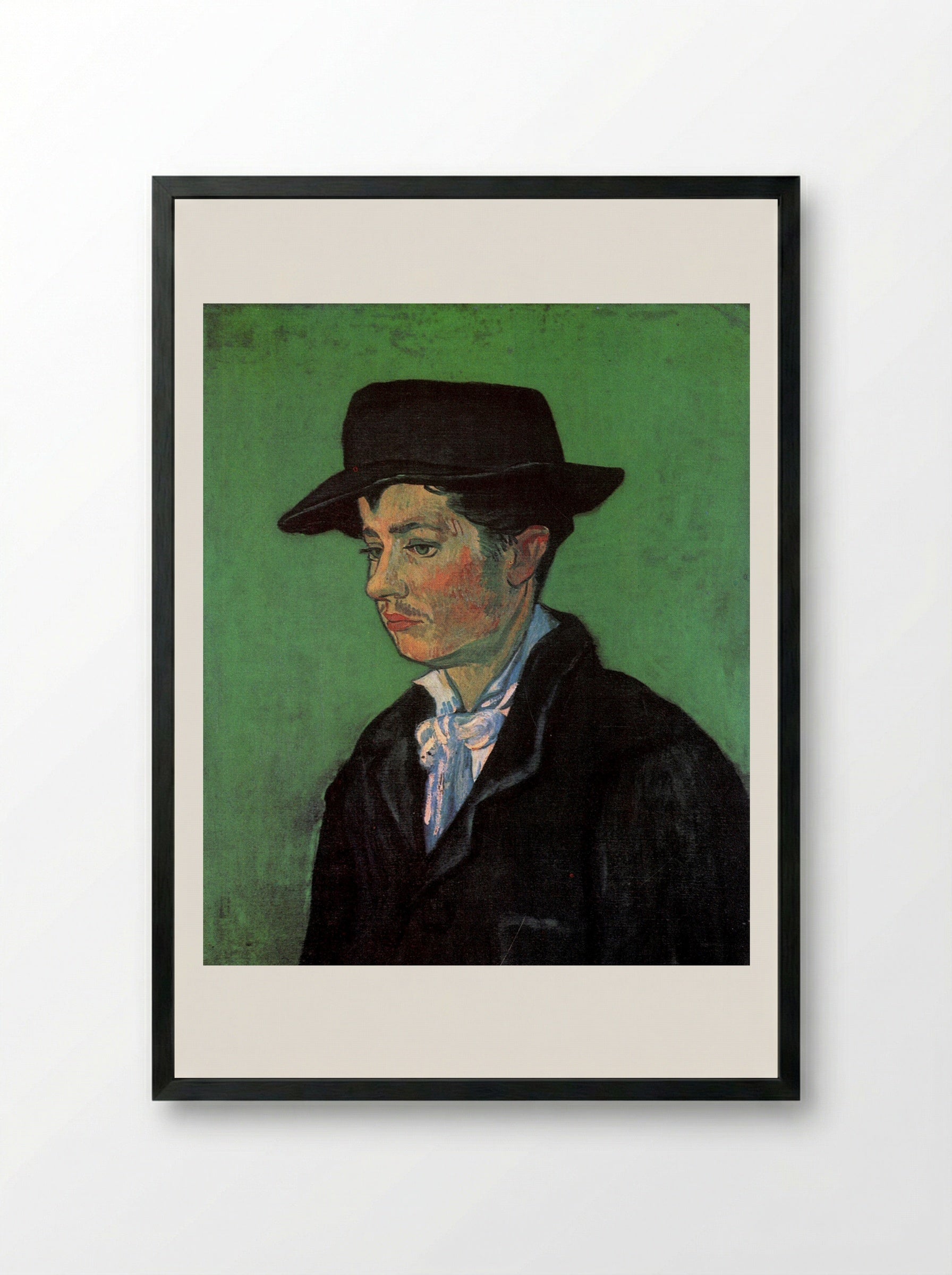 Portrait of Armand Roulin - Vincent van Gogh - Framed Print Black