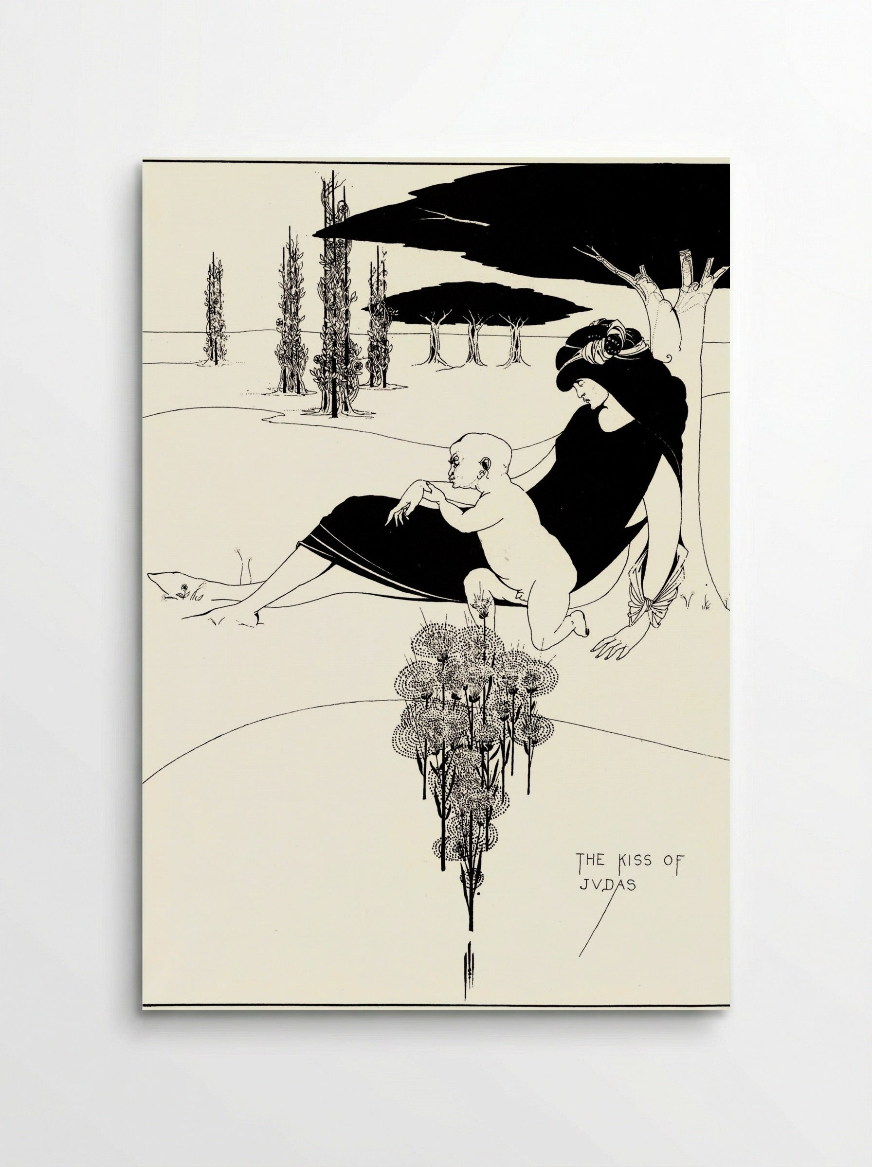 The Kiss of Judas - Aubrey Beardsley - Poster