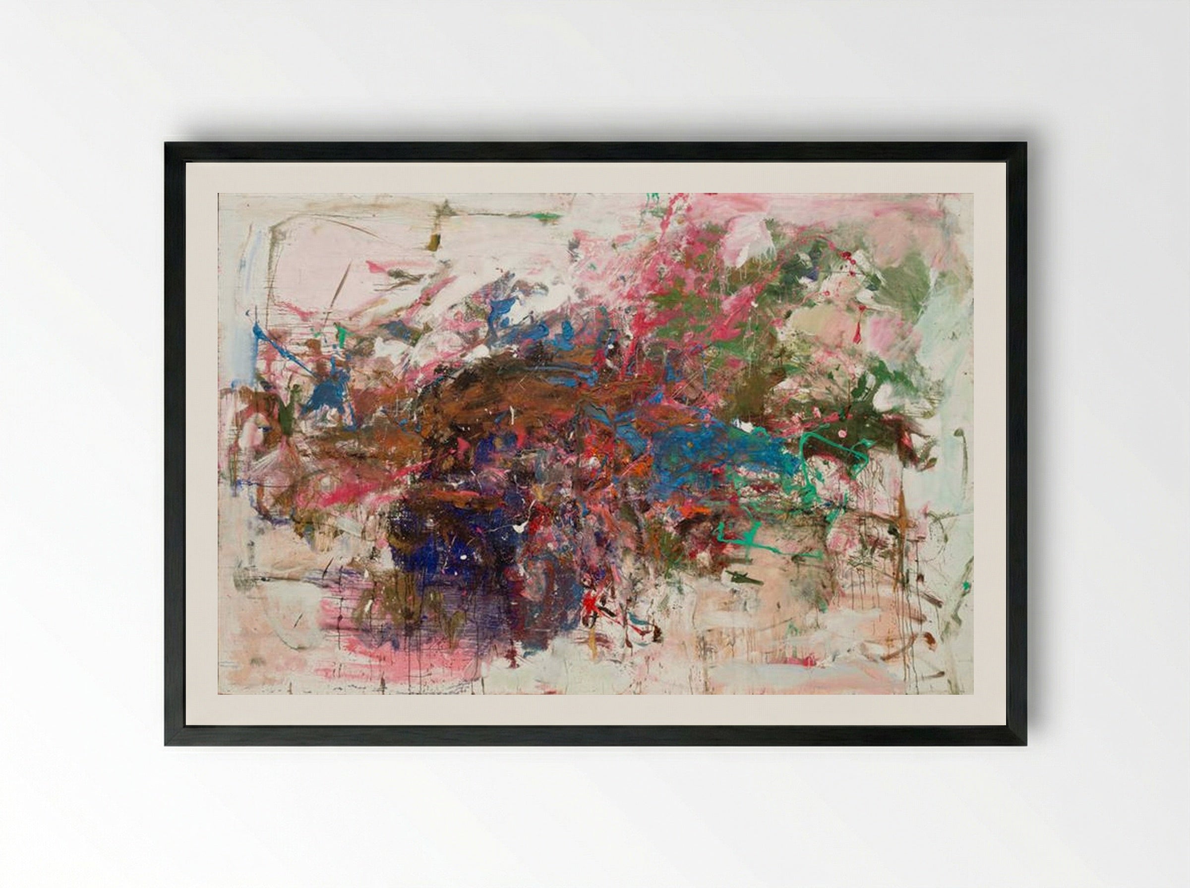 Grandes Carrières - Joan Mitchell - Framed Print Black