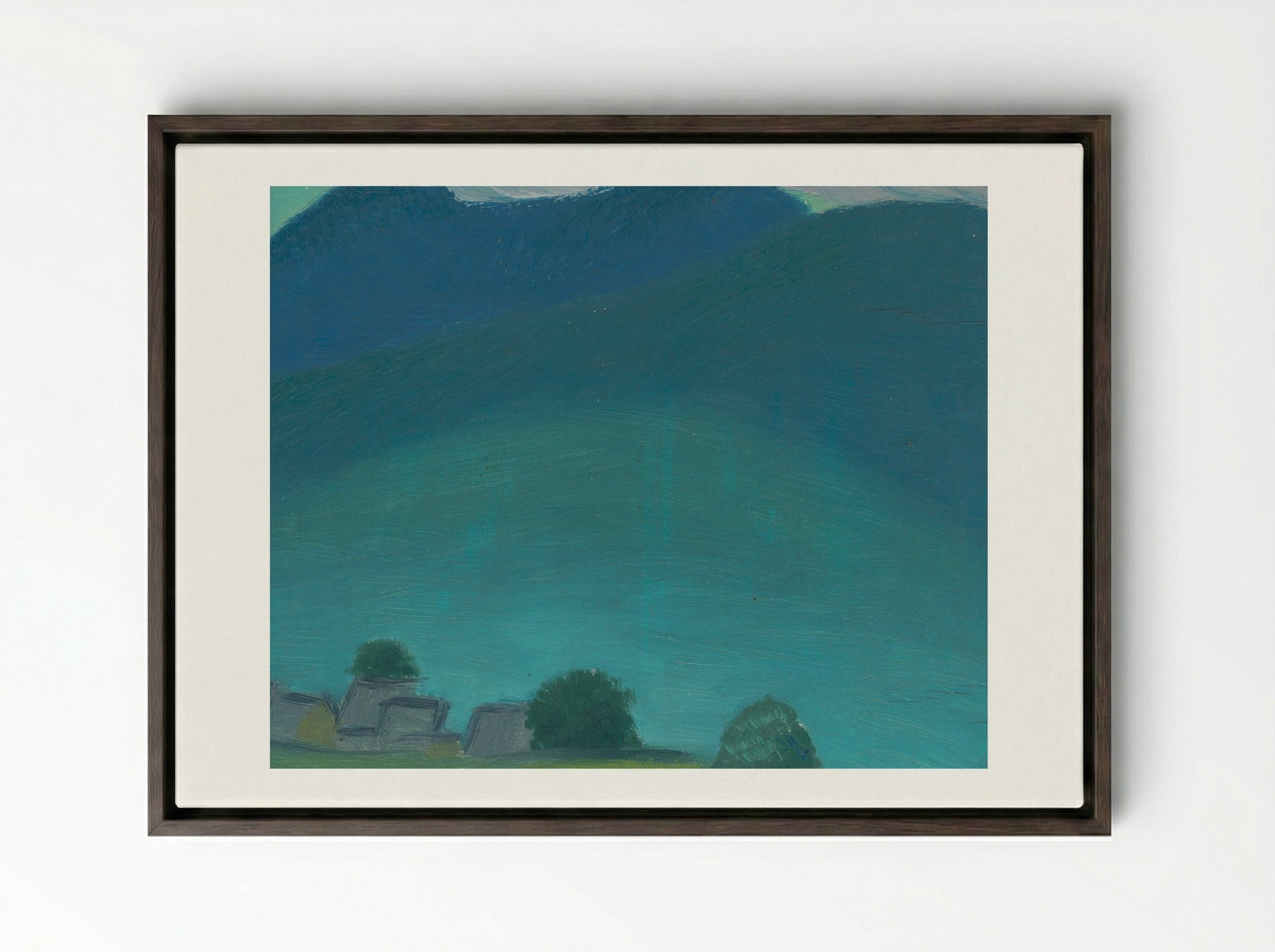 Early Evening - Mikuláš Galanda - Framed Canvas Dark Wood