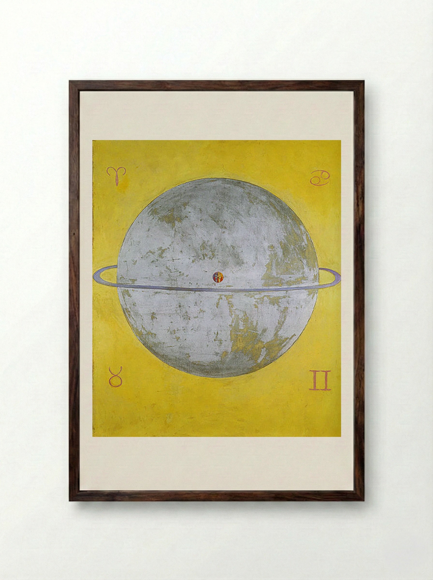 The Dove, No. 12 - Hilma af Klint - Framed Print Dark Wood