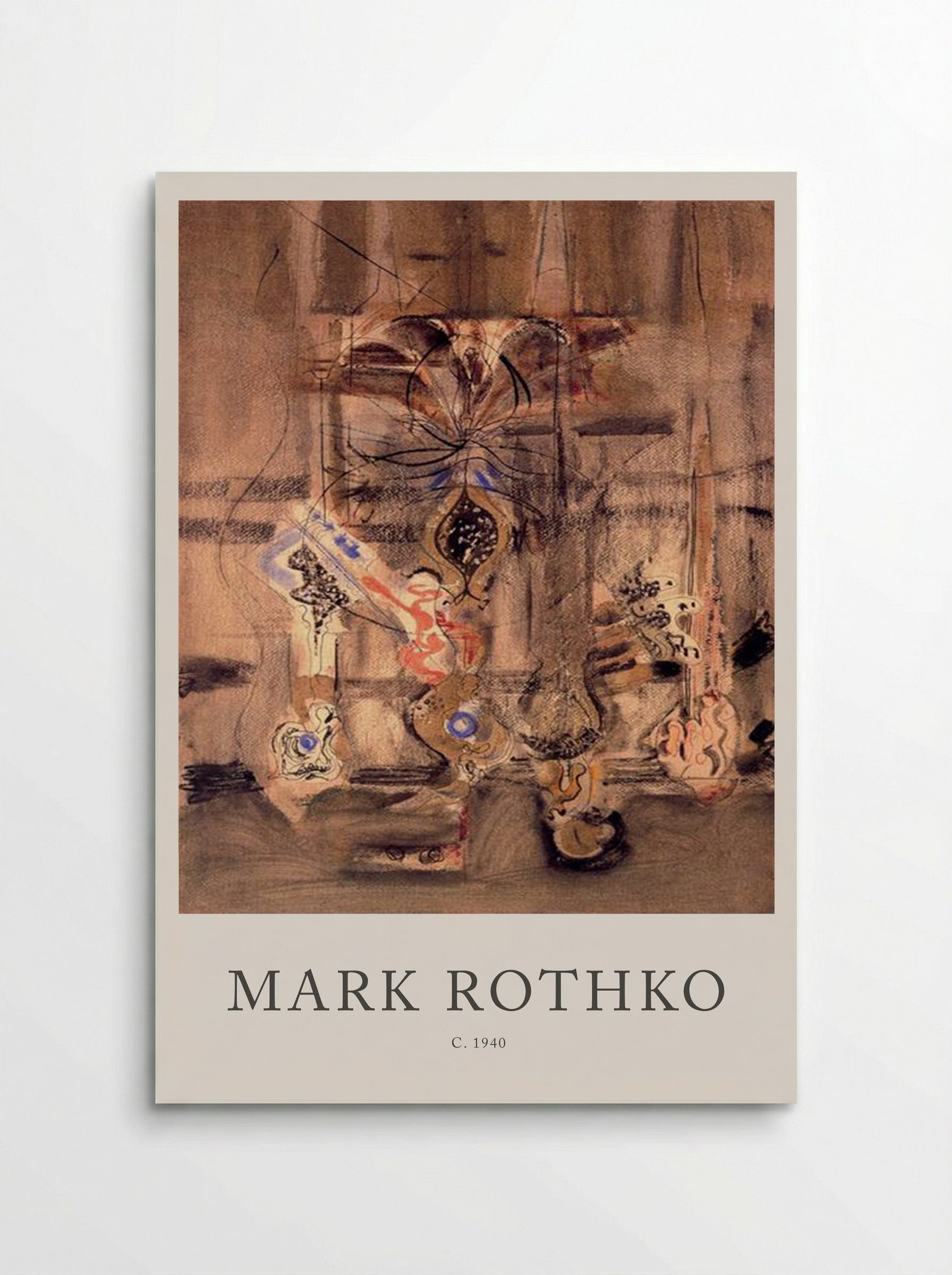 Untitled (Biomorphic Forms) - Mark Rothko - Poster