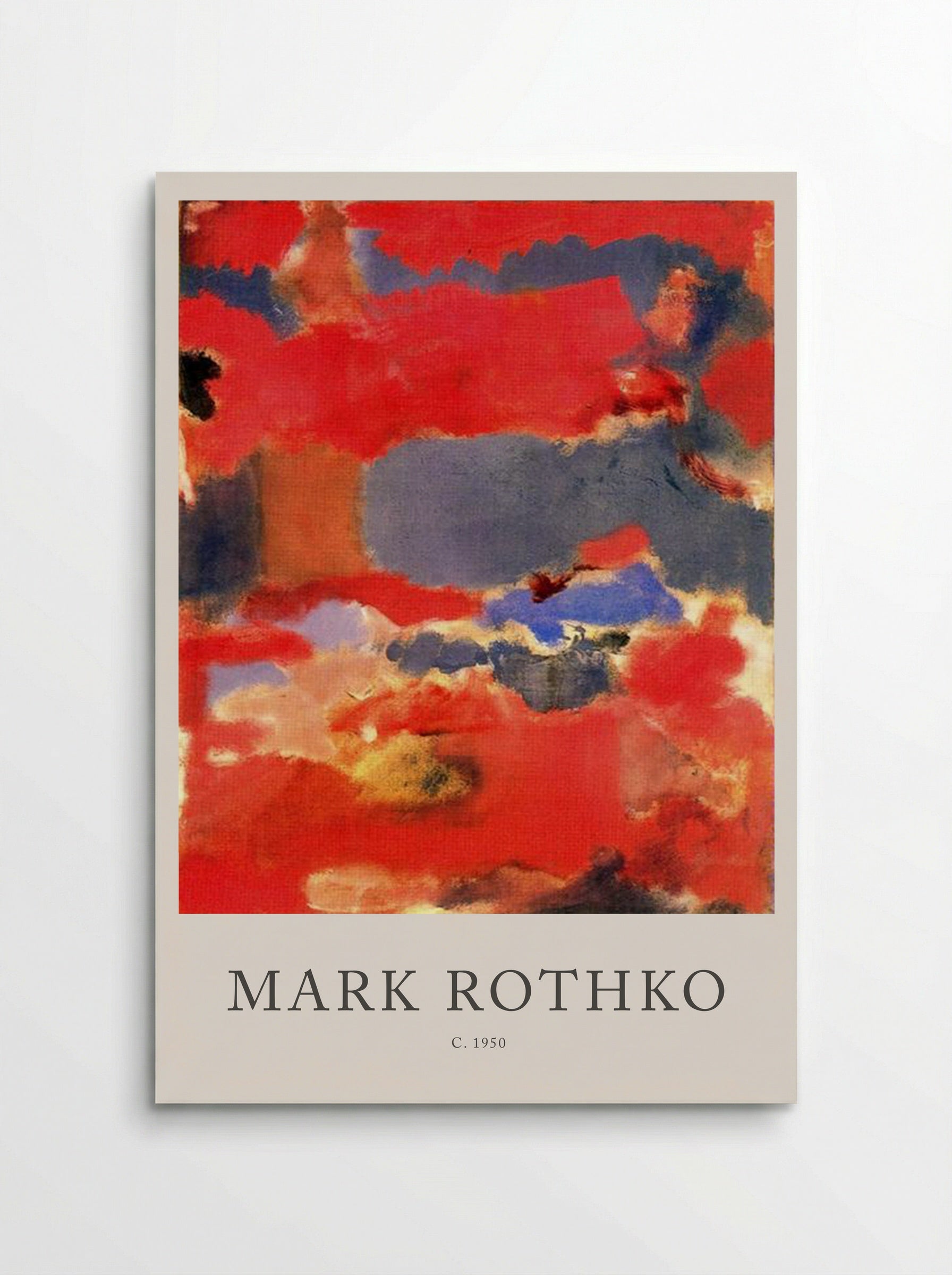Untitled (Red and Blue Abstraction) - Mark Rothko - Poster