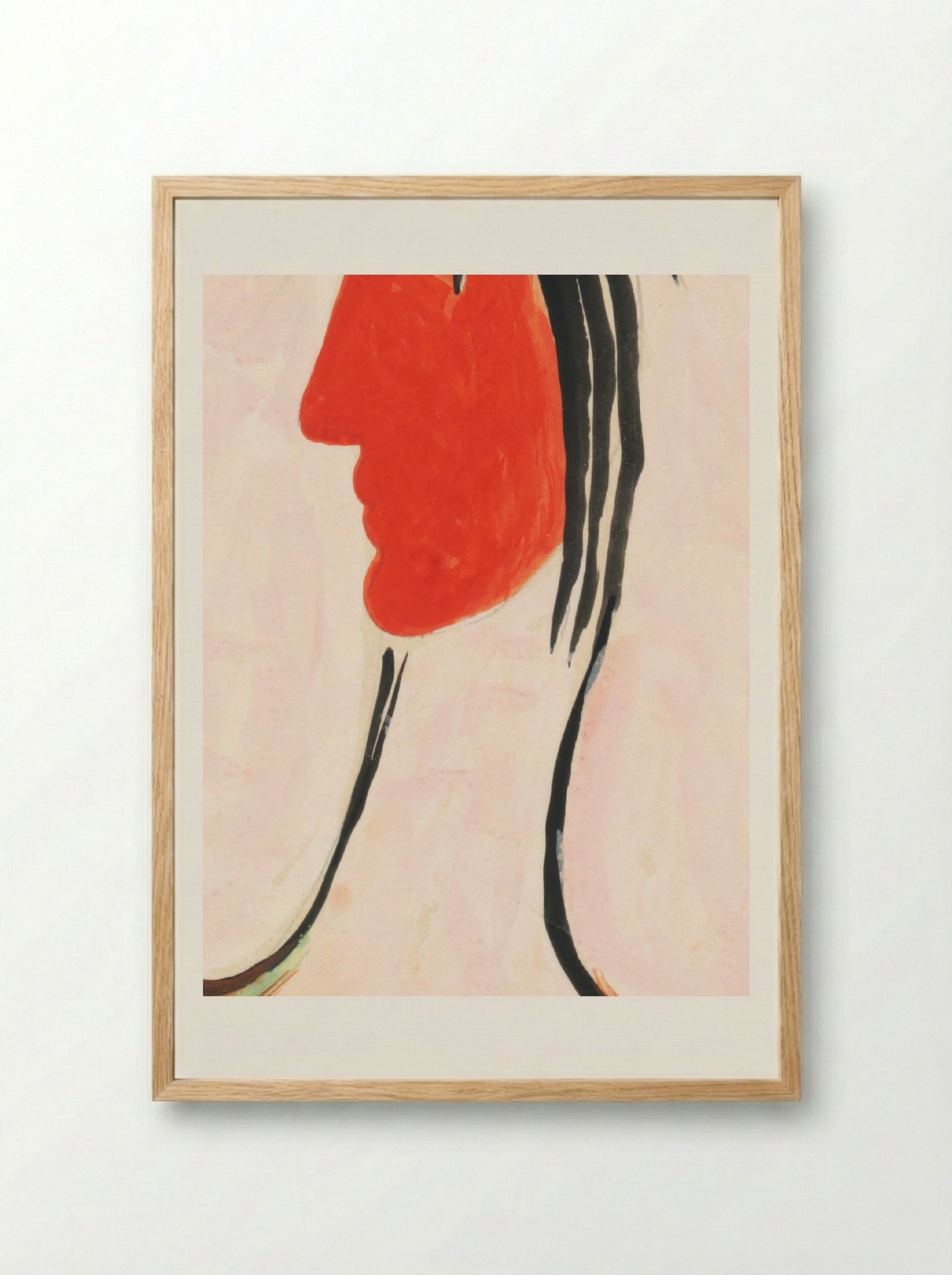 In Front of a Mirror - Mikuláš Galanda - Framed Print Wood