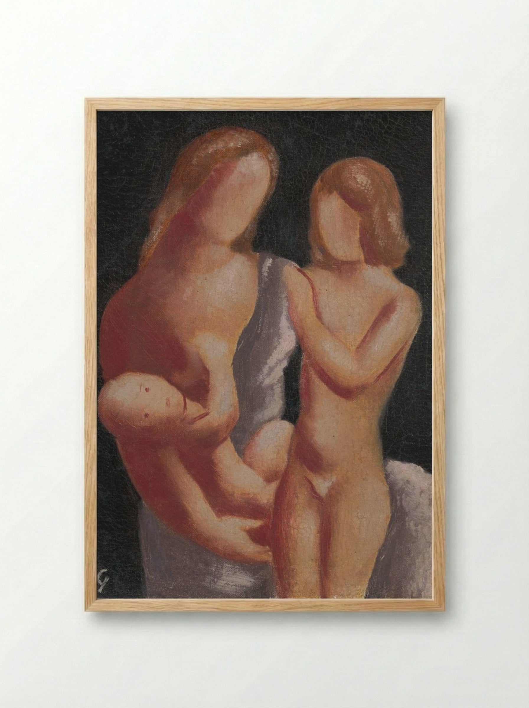 Family - Mikuláš Galanda - Framed Print Wood