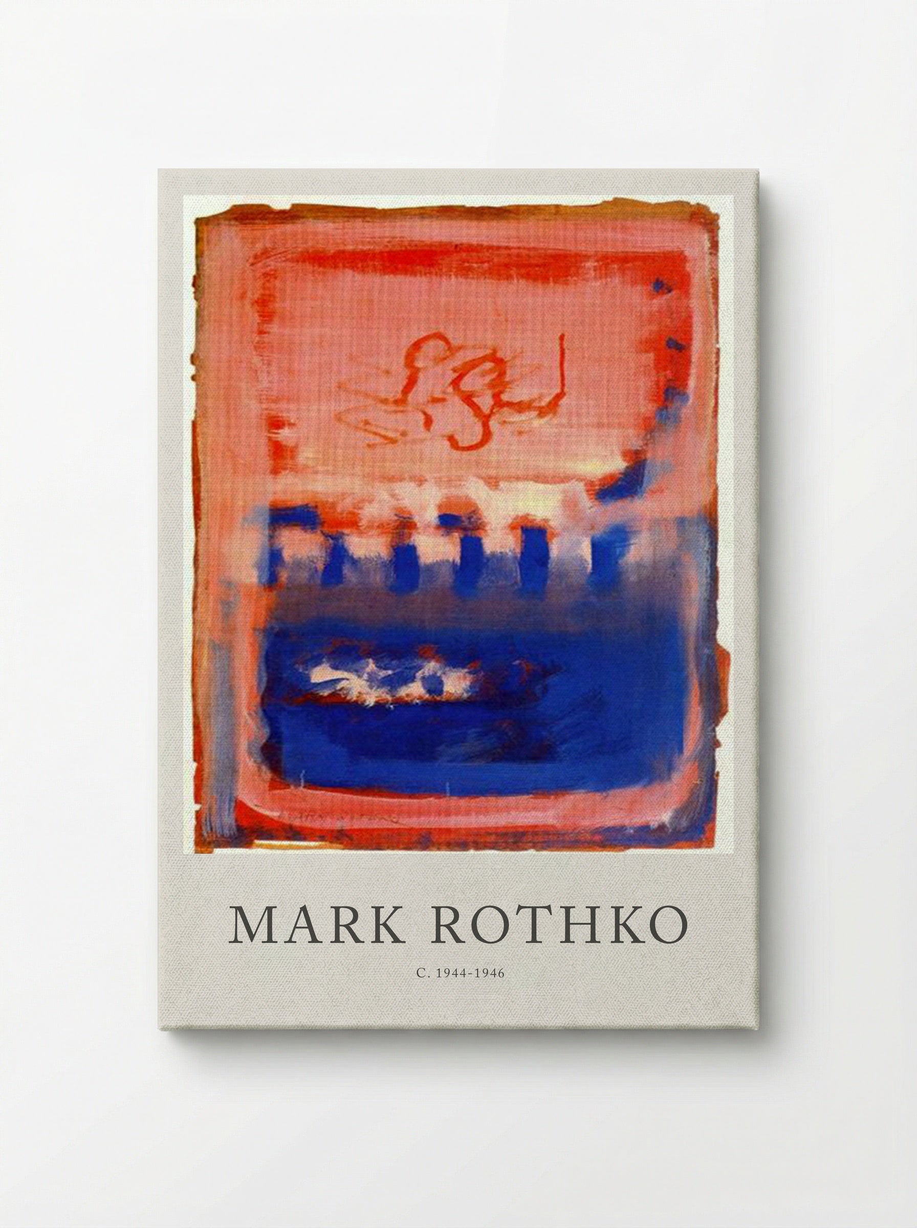 Untitled (Red and Blue Composition) - Mark Rothko - Canvas