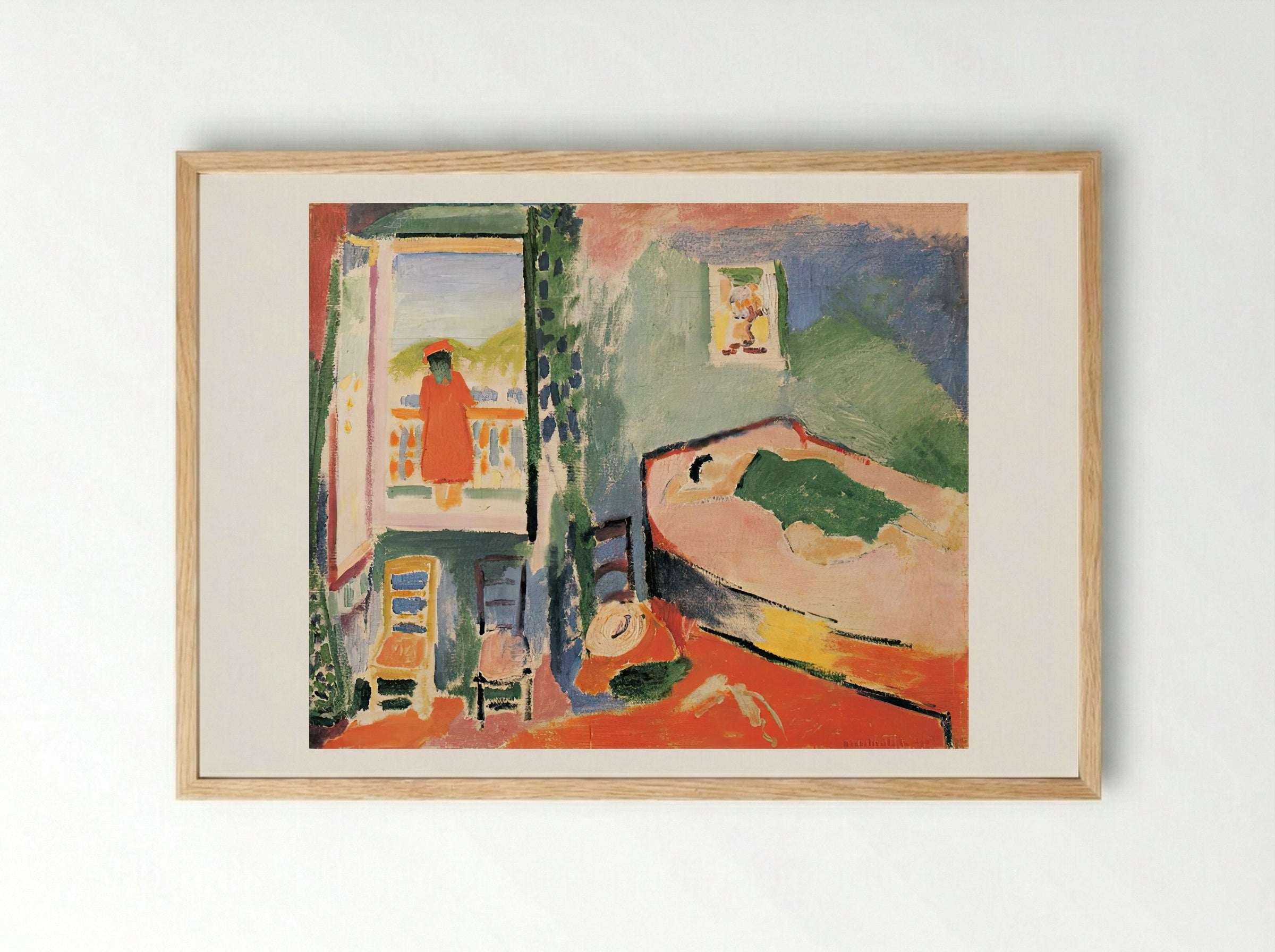 Collioure Interior by Henri Matisse – Fauvist Interior Scene Print - Framed Print Wood