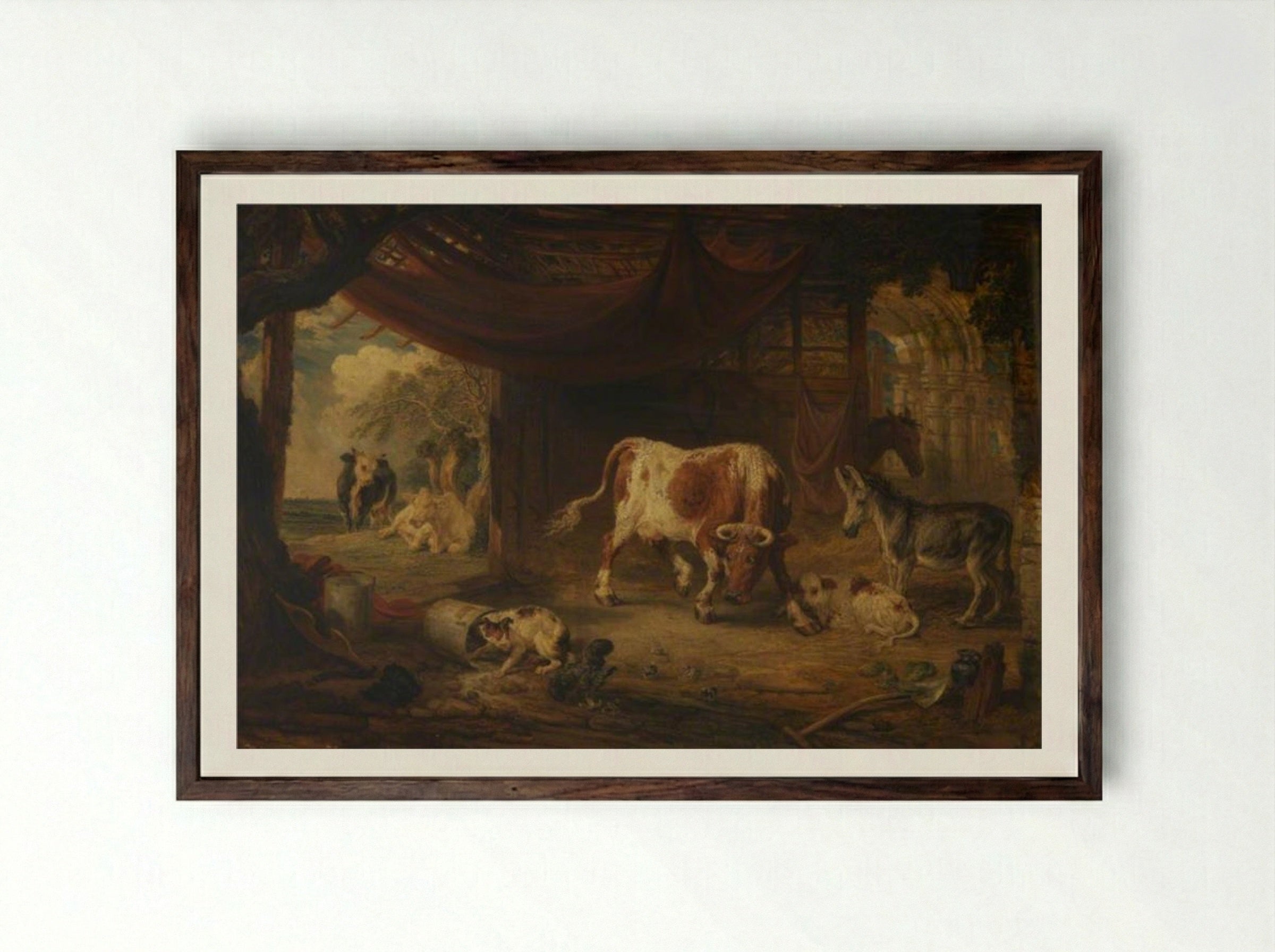 Intruder - James Ward - Framed Print Dark Wood